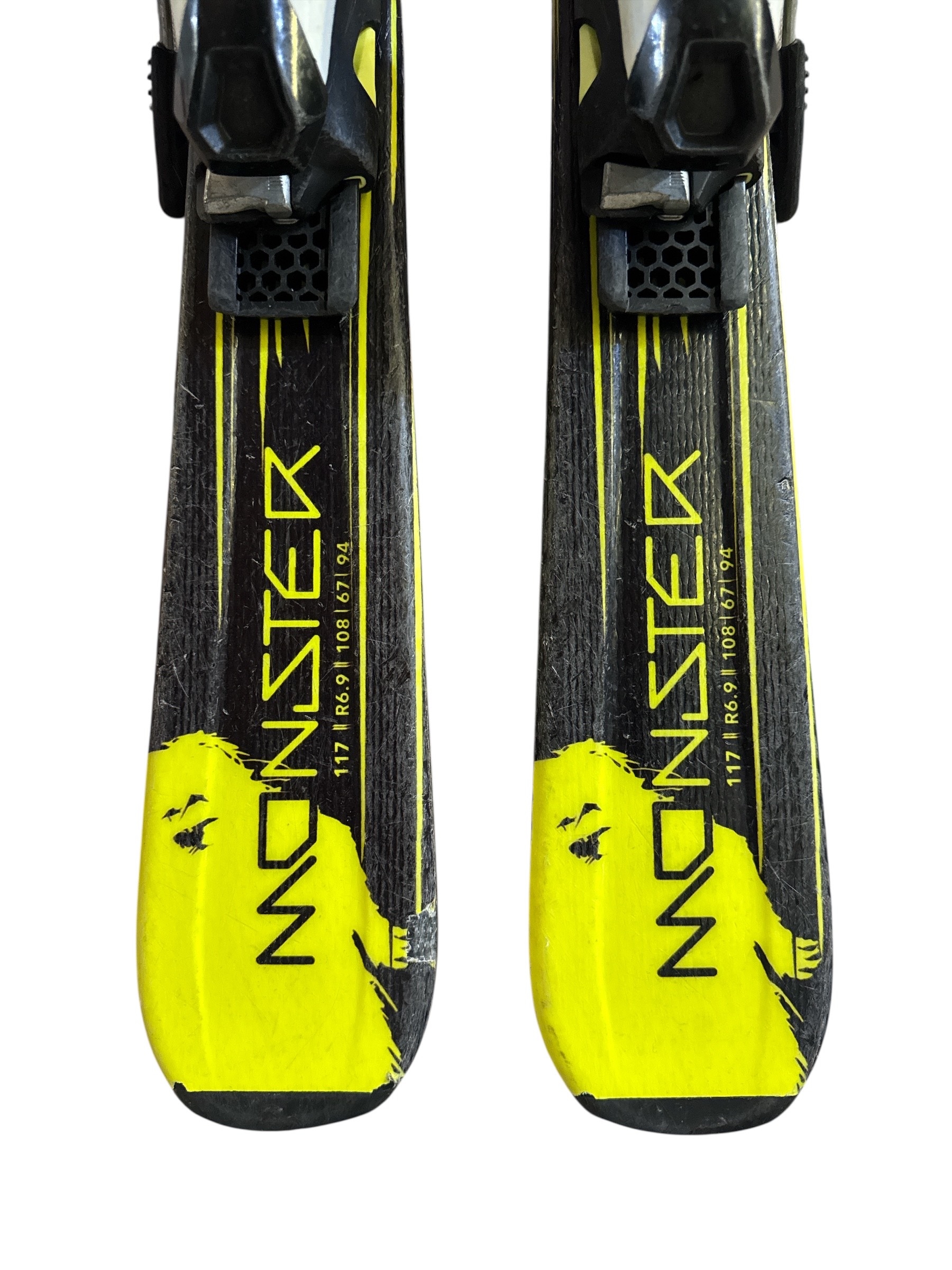 NARTY HEAD MONSTER 117CM + WIĄZANIA HEAD SLR 7.5 AC UŻYWANE