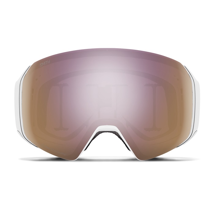 GOGLE SMITH 4D MAG S WHITE CHUNKY CHROMAPOP EVERYDAY ROSE GOLD MIRROR + DODATKOWA SOCZEWKA CHROMAPOP STORM ROSE FLASH 24