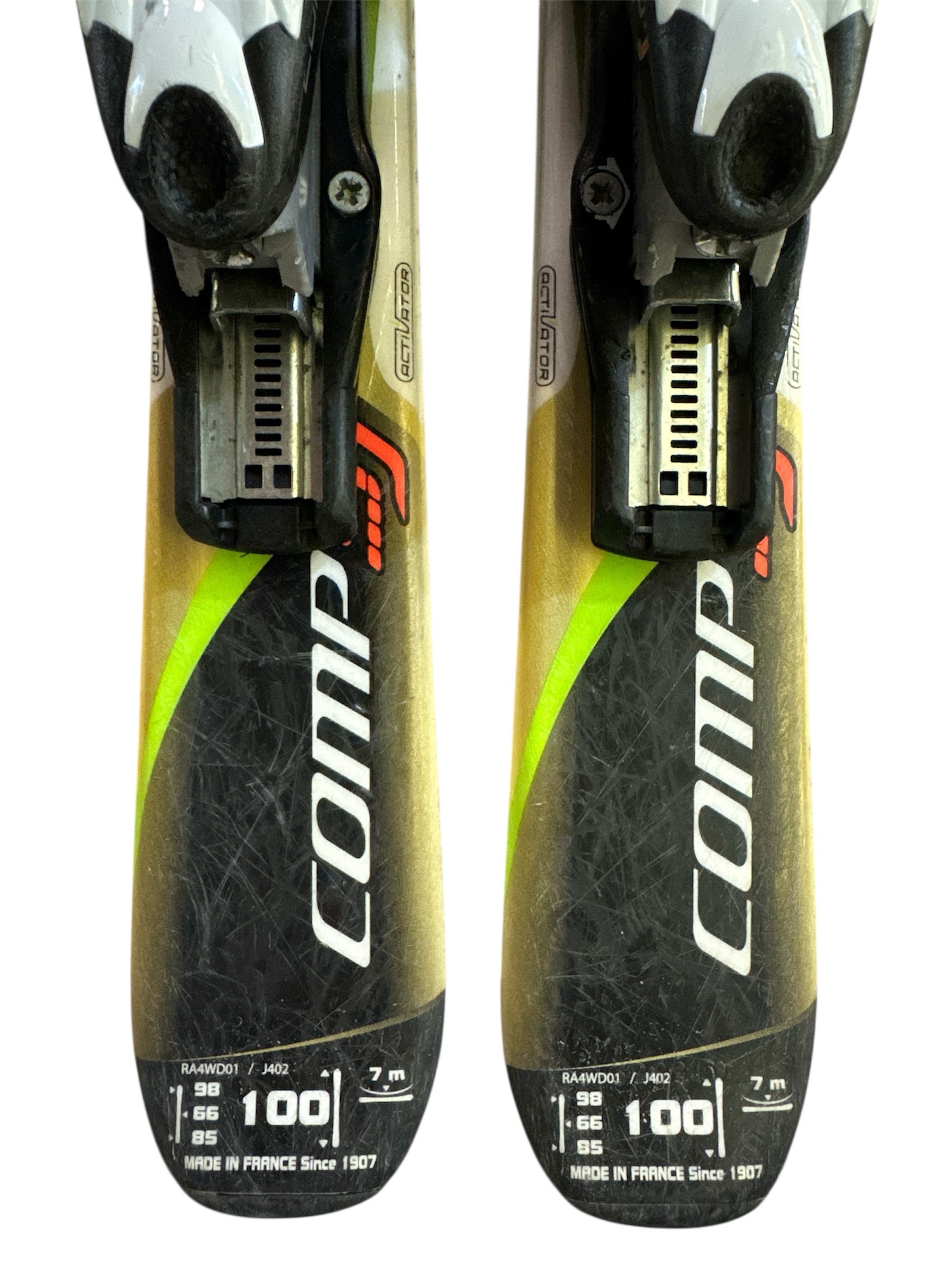 NARTY ROSSIGNOL COMP J 100CM + WIĄZANIA ROSSIGNOL COMP J UŻYWANE