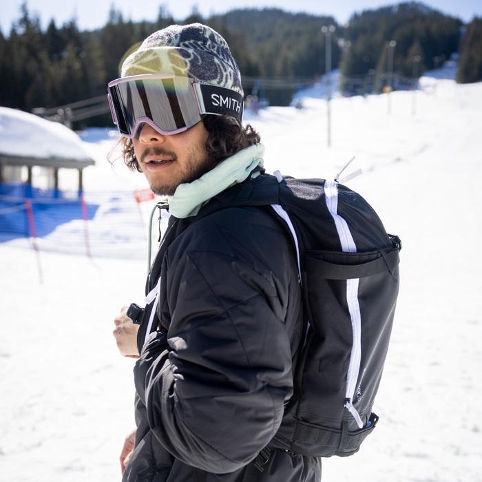 GOGLE SMITH SQUAD SMITH X TNF ERIK LEON CHROMAPOP SUN BLACK + DODATKOWA SOCZEWKA CLEAR 2024 + CASE TNF