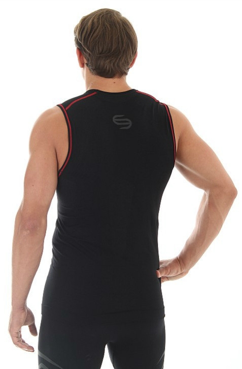 BEZRĘKAWNIK MĘSKI MEN SLEEVELESS SHIRT SL10130 CZARNY
