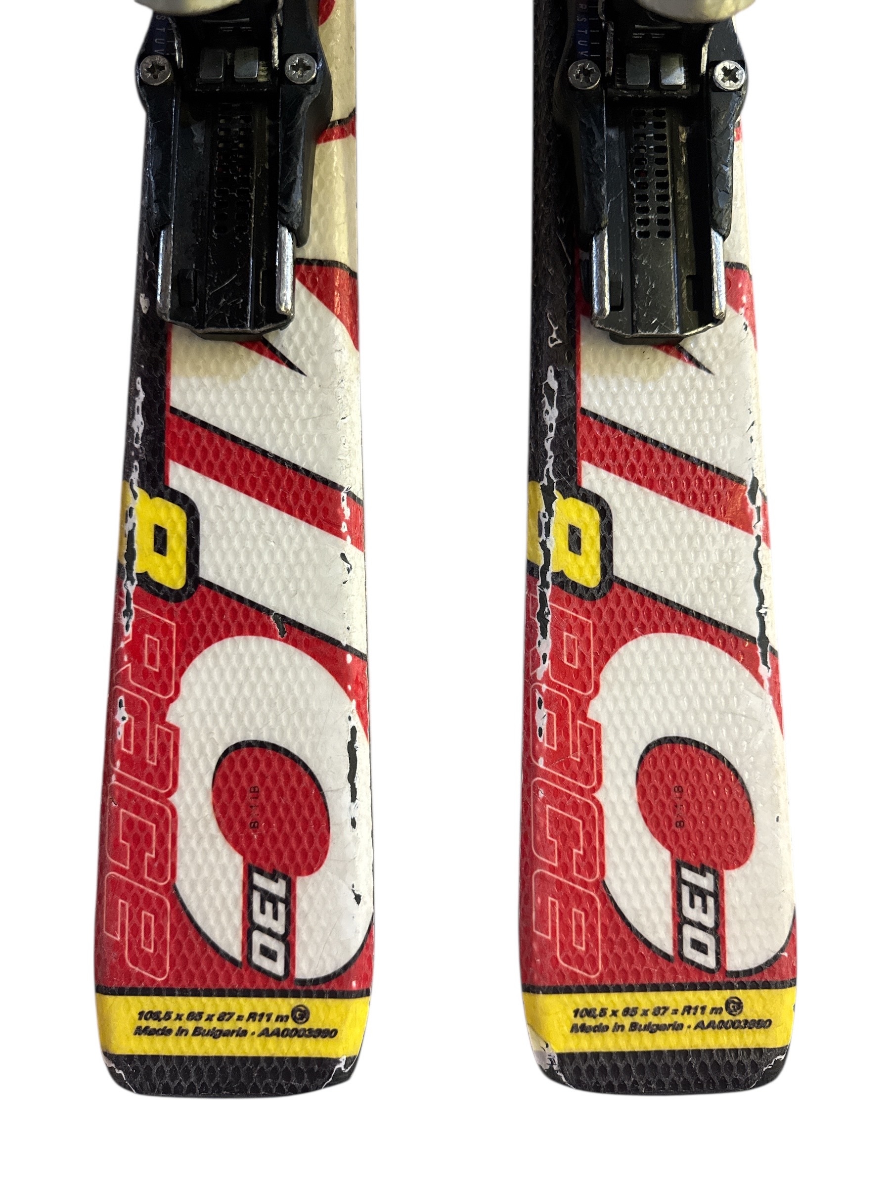 NARTY ATOMIC RACE 8 130CM + WIĄZANIA TYROLIA UŻYWANE