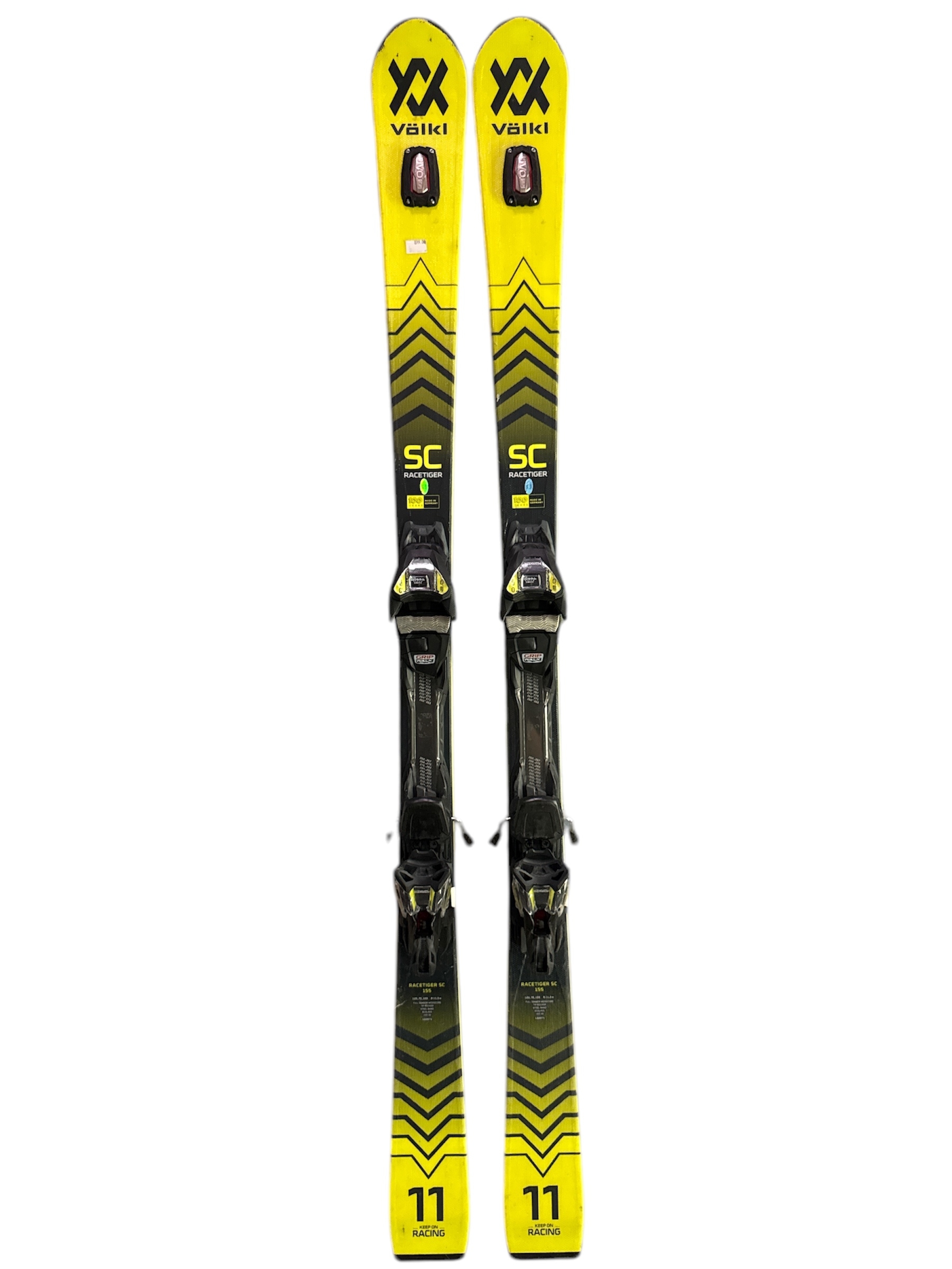 NARTY  VOLKL RACETIGER SC 155CM + WIĄZANIA MARKER MOTION GW UŻYWANE