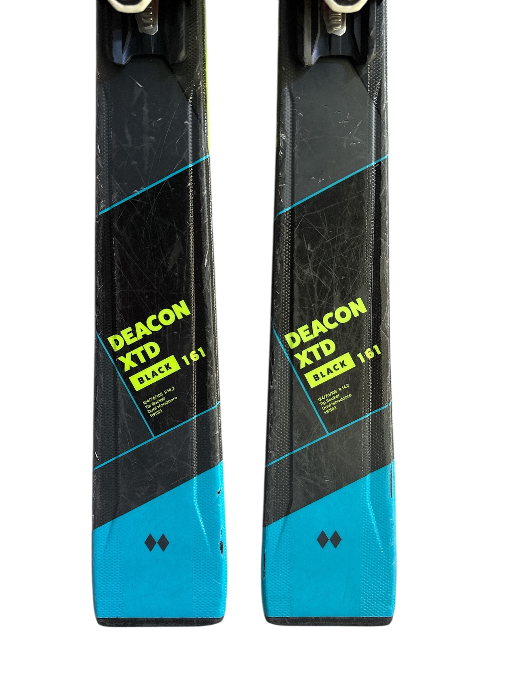 NARTY VÖLKL DEACON XTD BLACK 161CM + WIĄZANIA MARKER FDT 10 GW UŻYWANE