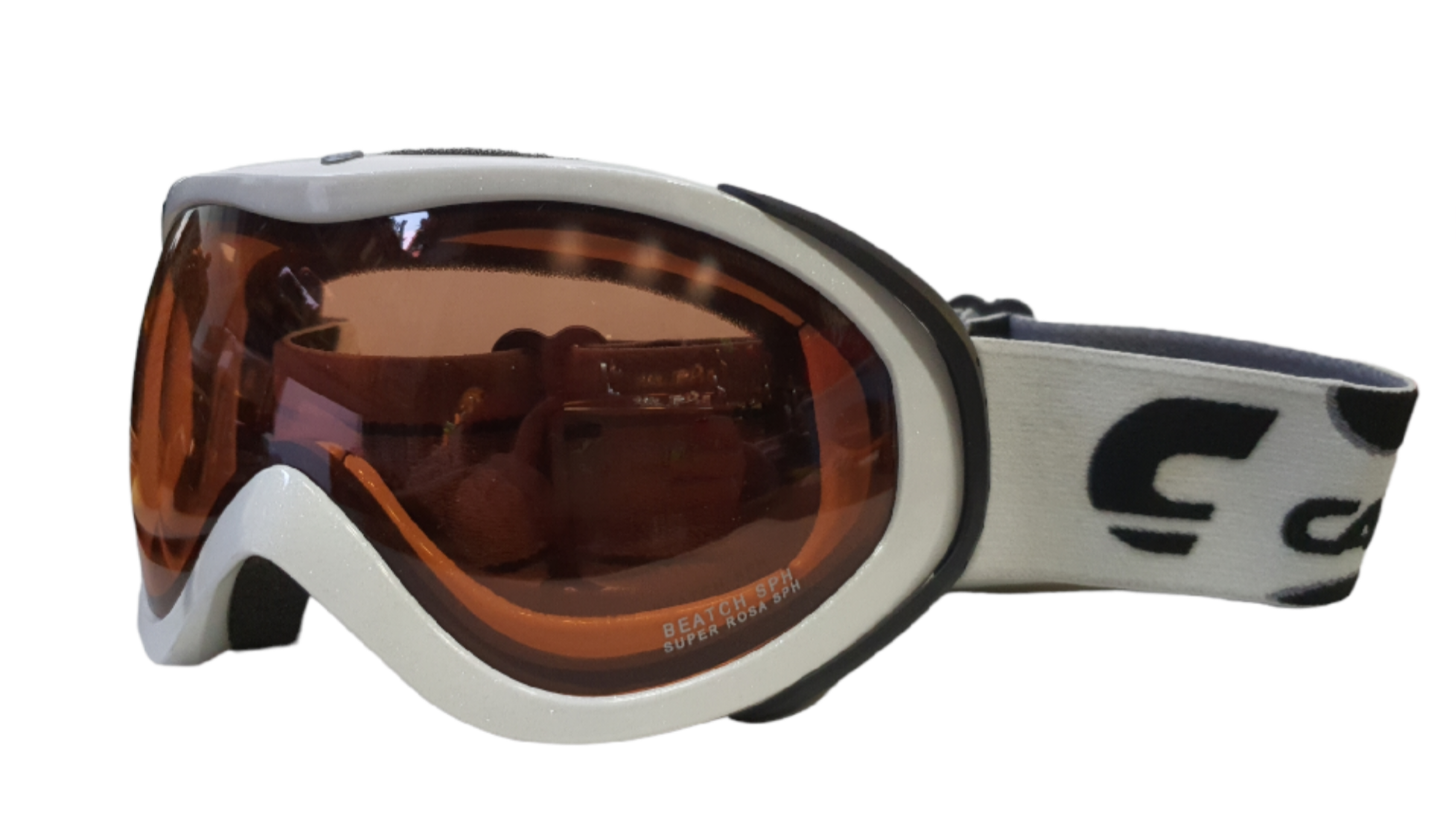 GOGLE CARRERA CHIODO SPH WHITE SHINY LOGO SUPER ROSA SPH