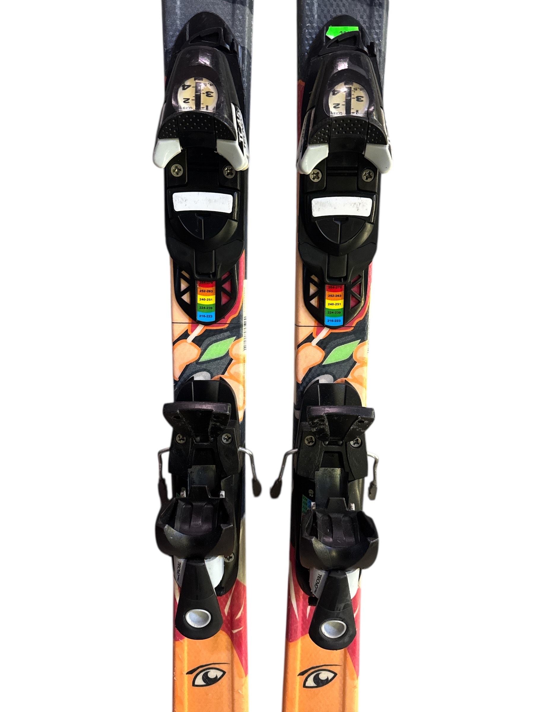 NARTY TECNO PRO KIZZY 130CM + WIĄZANIA TECNO PRO 4,5 UŻYWANE