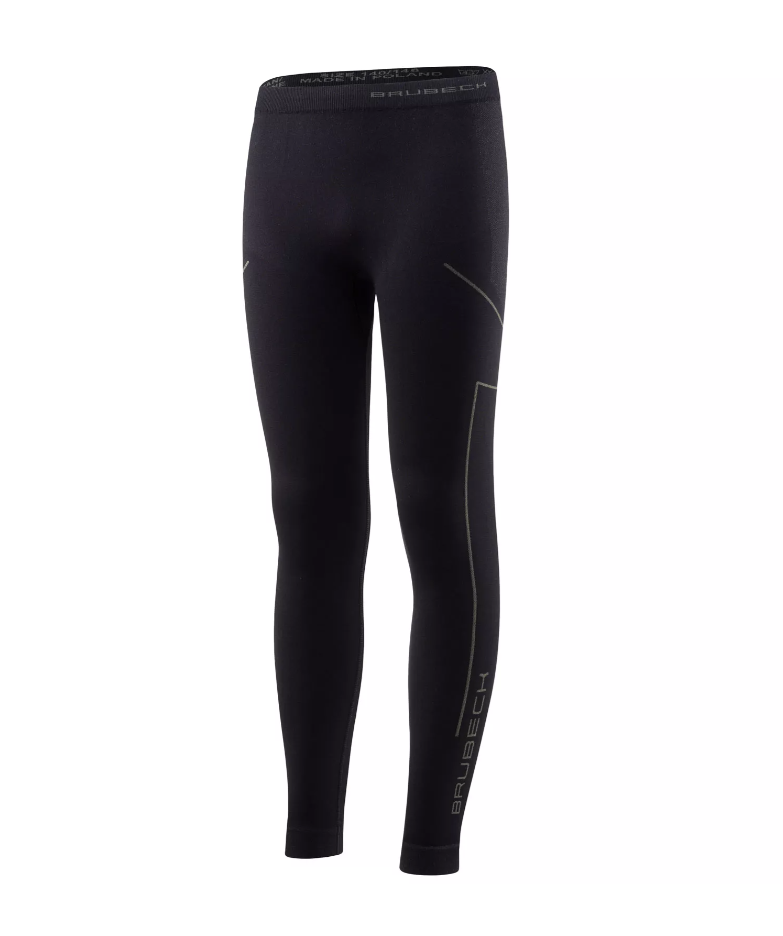 BIELIZNA TERMOAKTYWNA DZIECIĘCA SPODNIE BRUBECK THERMO LE1354J CZARNY GRAFITOWY