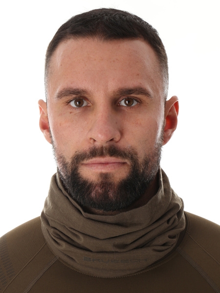 KOMIN WEŁNIANY TERMOAKTYWNY CHUSTA WIELOFUNKCYJNA BRUBECK RANGER KM1036U KHAKI