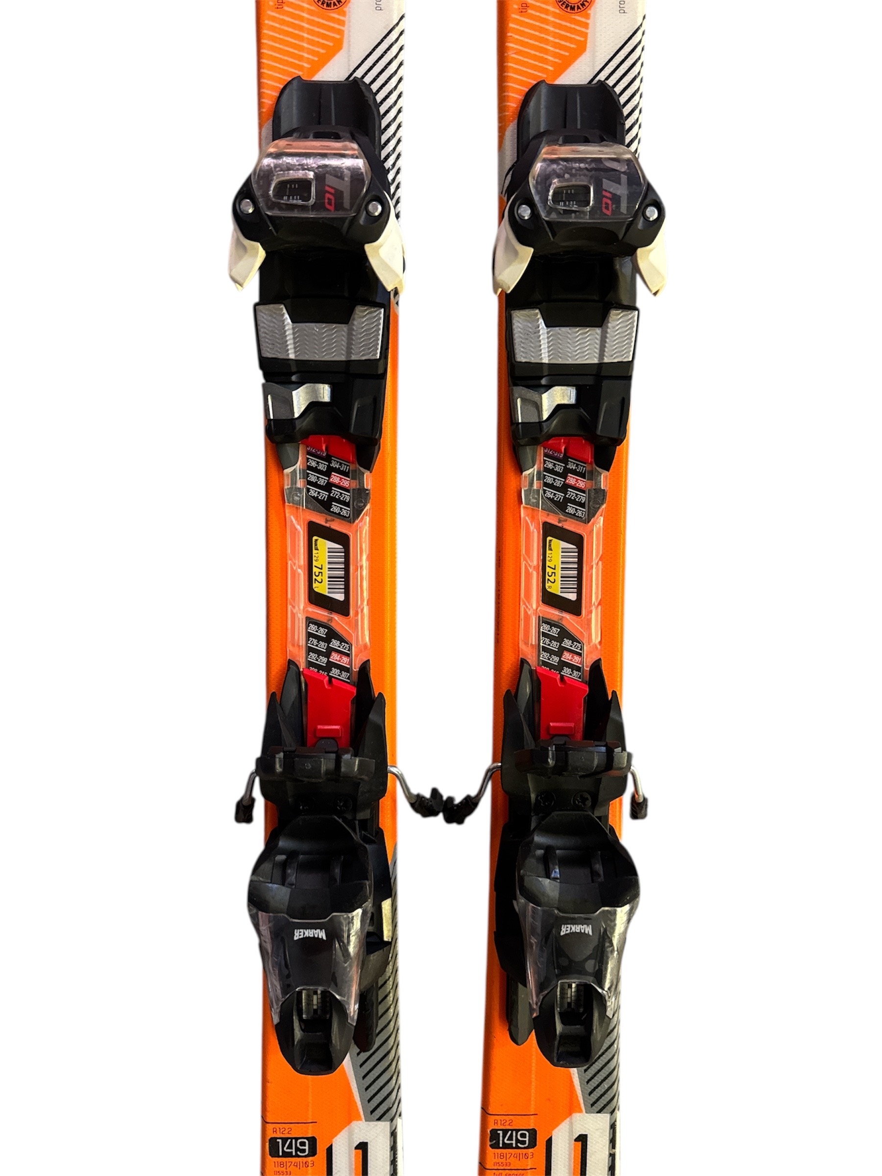 NARTY VÖLKL CODE 7.4 149CM + WIĄZANIA MARKER FDT 10 UŻYWANE