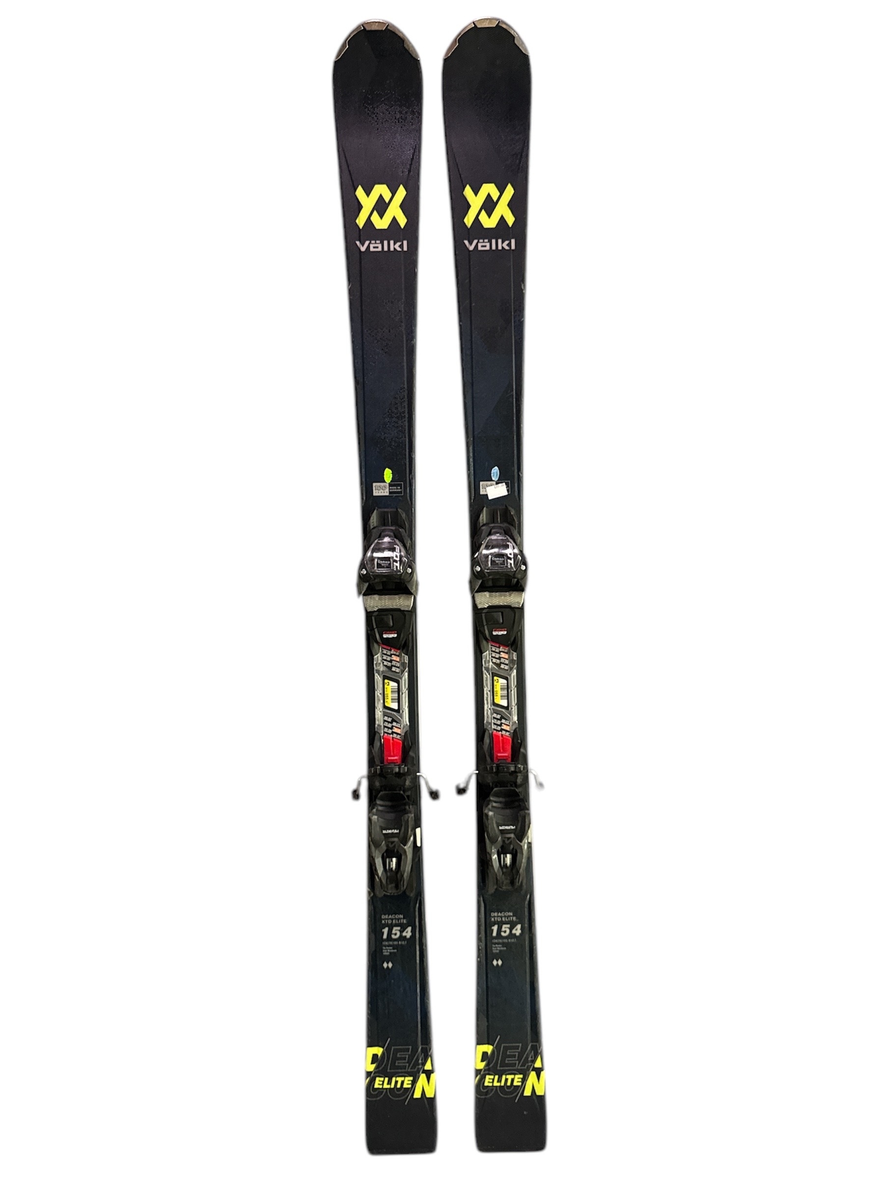 NARTY VÖLKL DEACON XTD ELITE 154CM + WIĄZANIA MARKER FDT 10 GW UŻYWANE