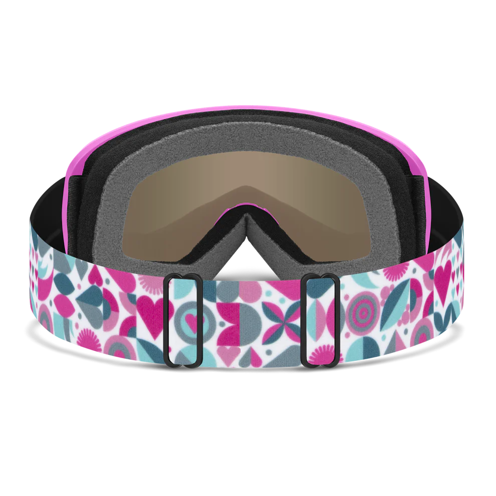 GOGLE SMITH SNOWDAY VIVID PINK HEARTS GREEN SOL-X MIRROR 2026