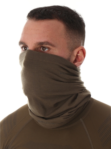 KOMIN WEŁNIANY TERMOAKTYWNY CHUSTA WIELOFUNKCYJNA BRUBECK RANGER KM1036U KHAKI