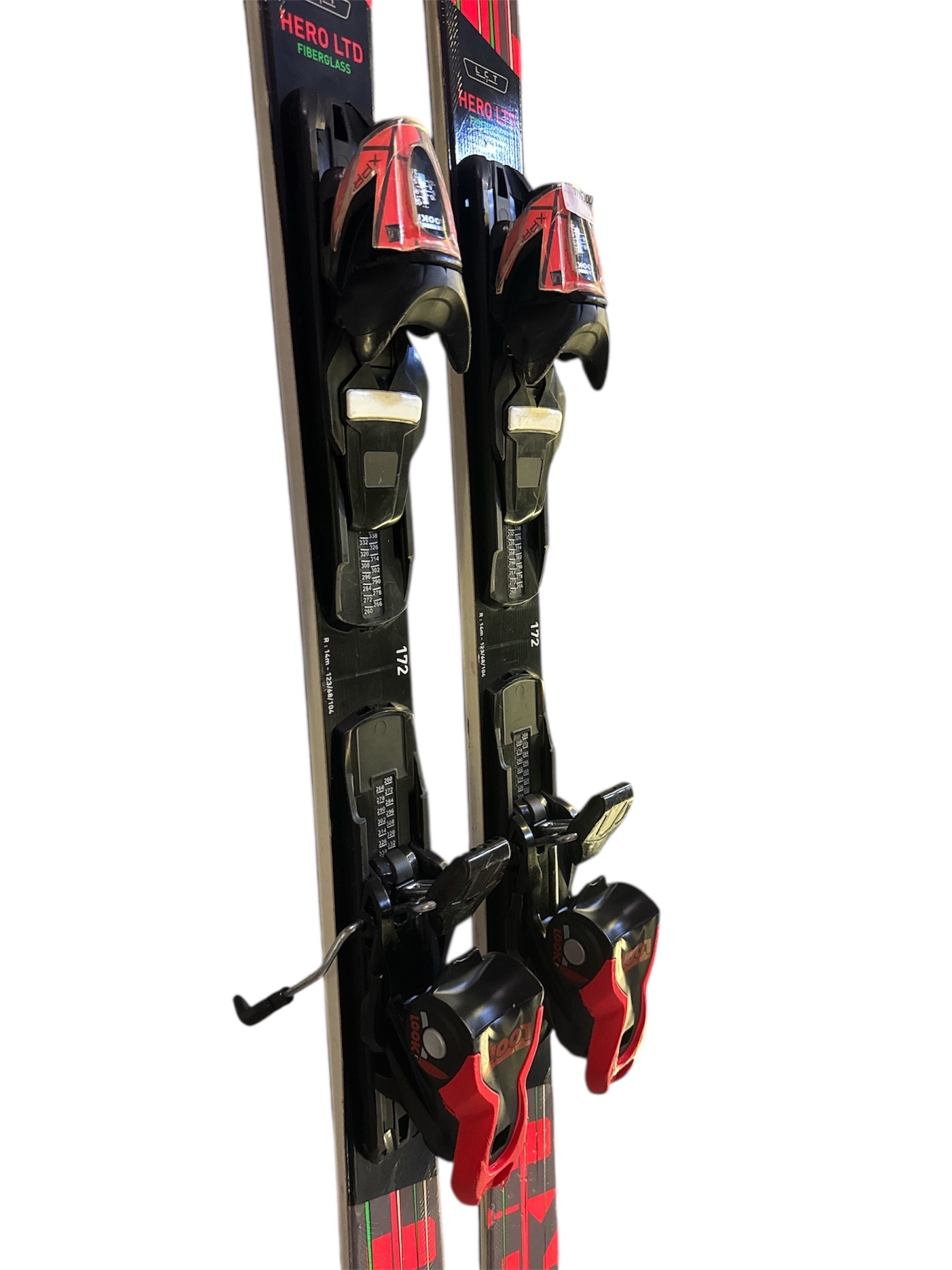 NARTY ROSSIGNOL HERO CARVE LIMITED C14 172CM FIBERGLASS + WIĄZANIA LOOK XPRESS UŻYWANE