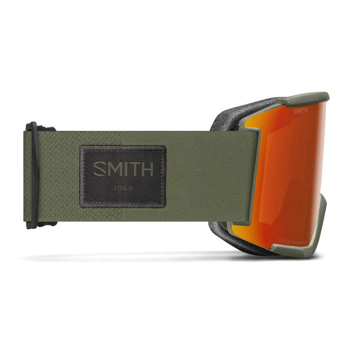 GOGLE SMITH SQUAD XL FATIGUE GREEN CHROMAPOP EVERYDAY RED MIRROR + DODATKOWA SOCZEWKA CHROMAPOP STORM YELLOW FLASH 2026