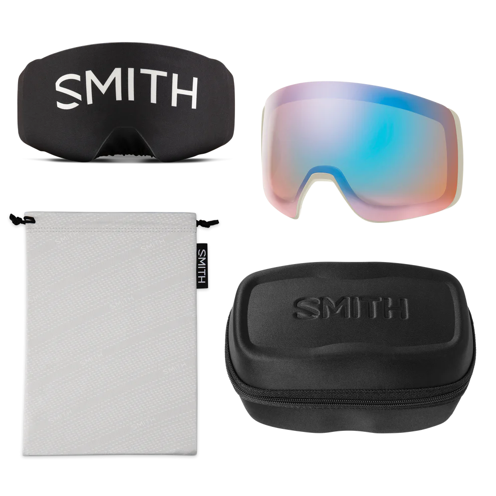 GOGLE SMITH 4D MAG XL CHALK CHROMAPOP SUN BLACK + DODATKOWA SZYBA CHROMAPOP STORM BLUE SENSOR 2026