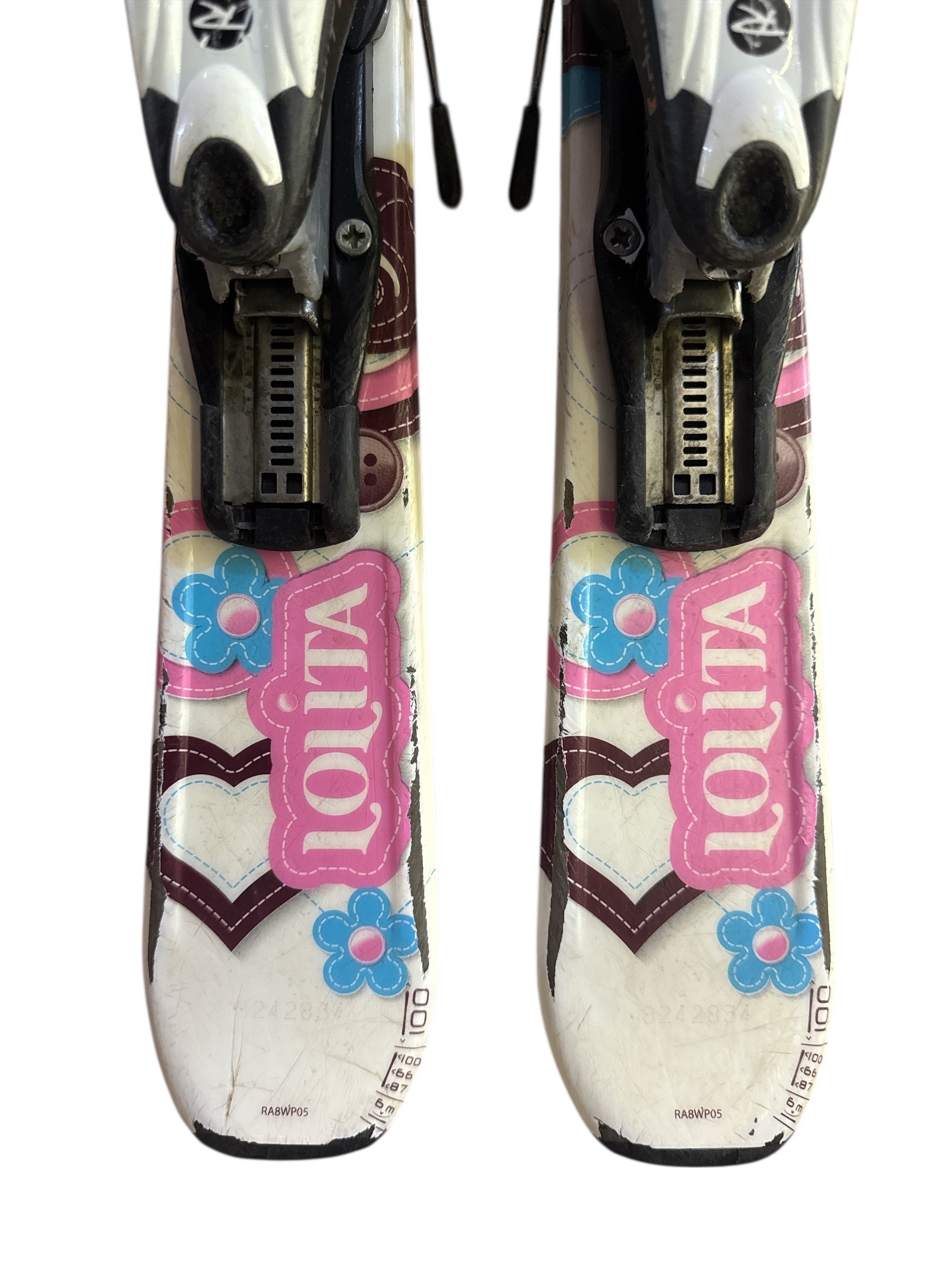 NARTY ROSSIGNOL LOLITA 100CM + WIĄZANIA ROSSIGNOL COMP J UŻYWANE