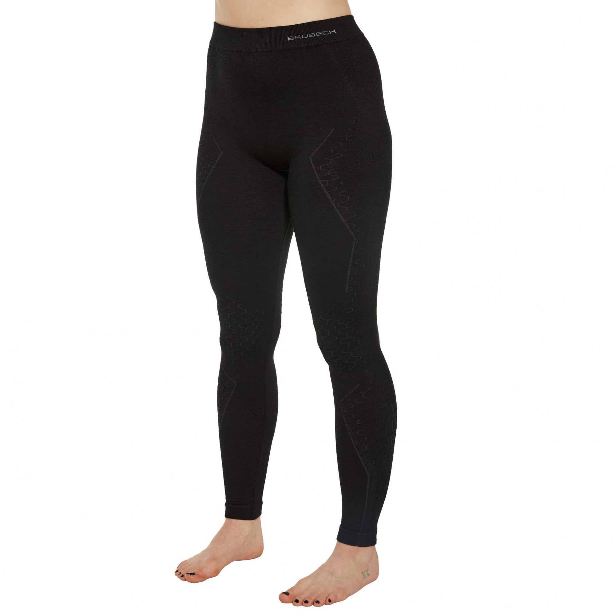 SPODNIE TERMOAKTYWNE DAMSKIE BRUBECK EXTREME MERINO WOOL LE1351W CZARNY 