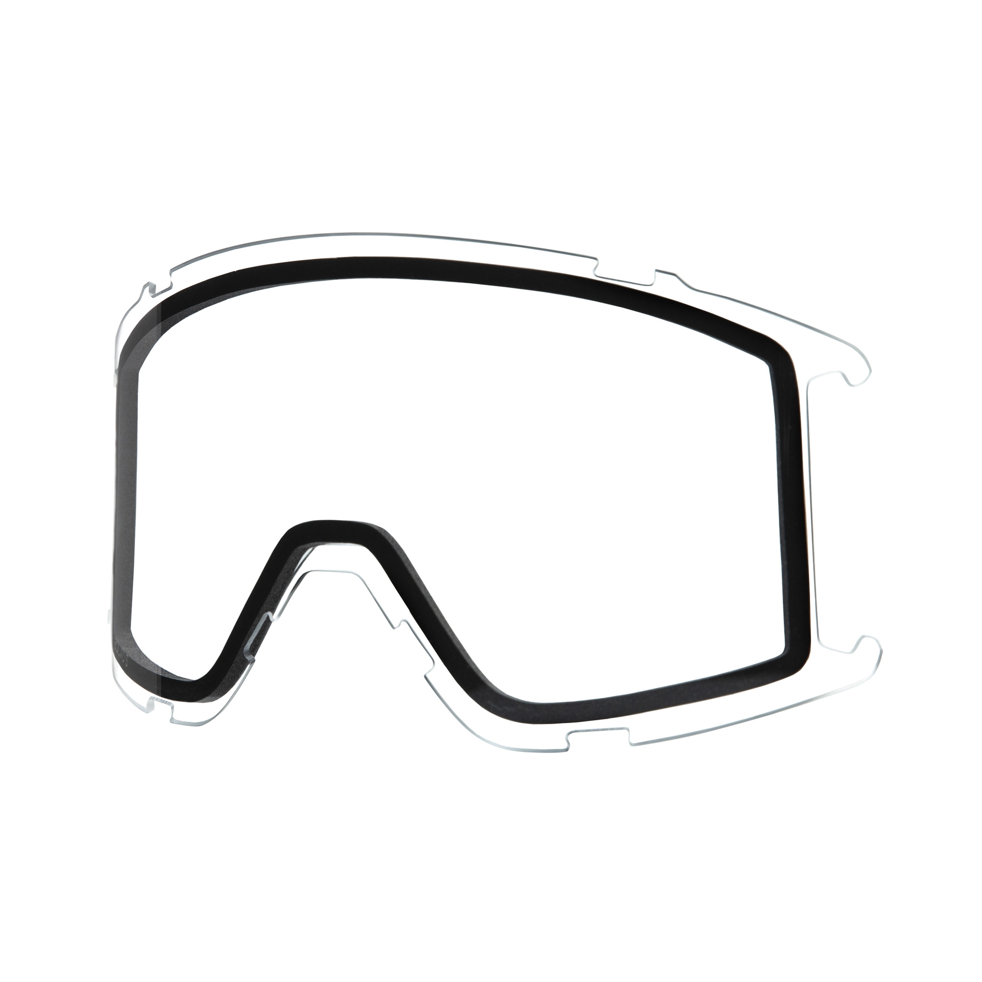 GOGLE SMITH SQUAD S BLACK CHROMAPOP SUN PLATINUM MIRROR + DODATKOWA SOCZEWKA CLEAR 2025