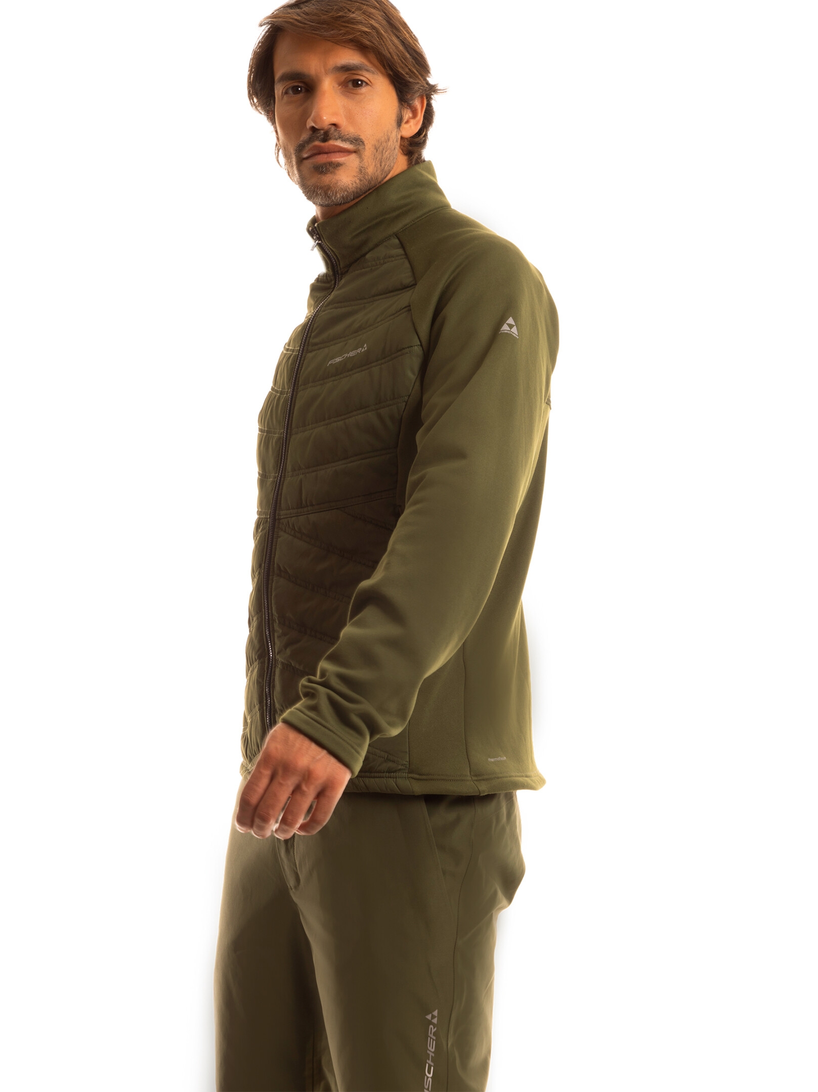 KURTKA FISCHER DYNAMIC HYBRID UNISEX HYBRID LAYER JACKET GREEN 2025