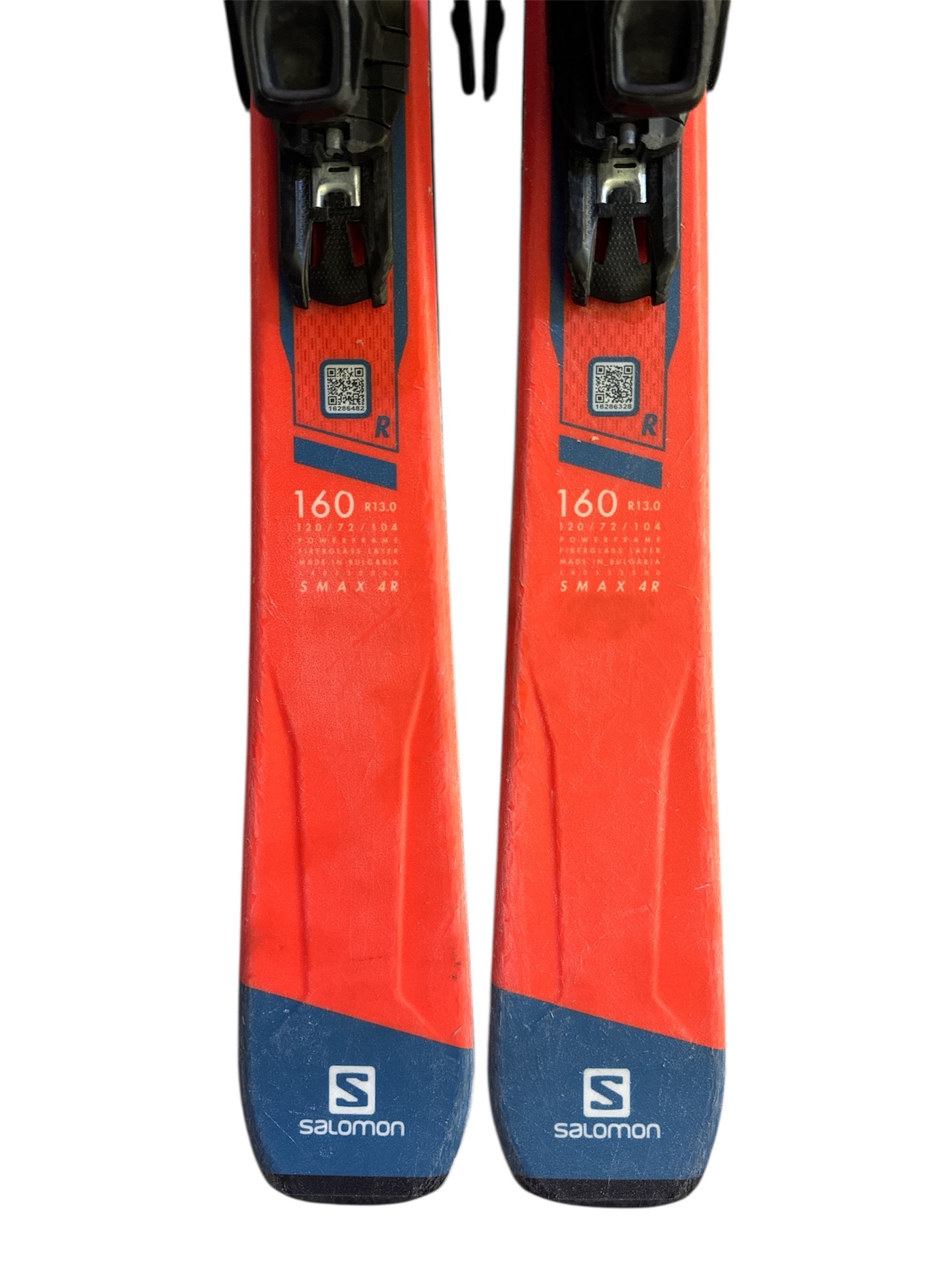 NARTY SALOMON S/MAX 4R 160CM + WIĄZANIA SALOMON Z11 UŻYWANE