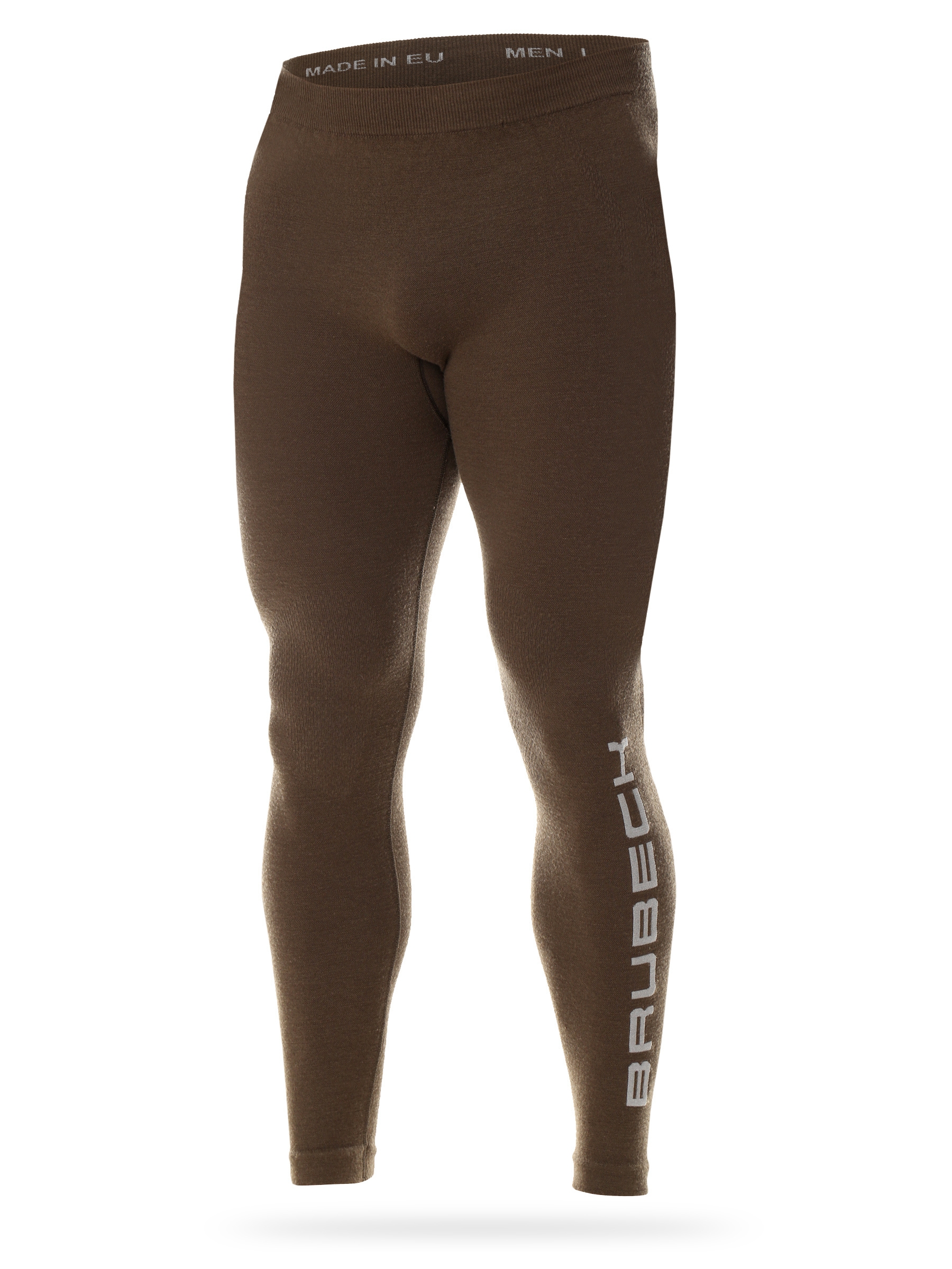 SPODNIE TERMOAKTYWNE MĘSKIE BRUBECK EXTREME MERINO RANGER WOOL LE1241M KHAKI