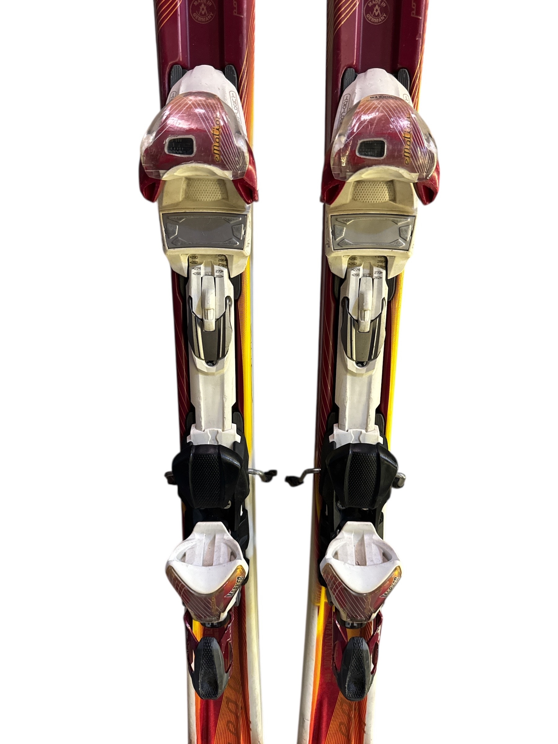 NARTY VÖLKL ATTIVA FUEGO 144CM + WIĄZANIA EMOTION 11.0 TC UŻYWANE