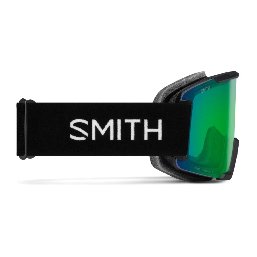 GOGLE SMITH SQUAD 2 BLACK CHROMAPOP EVERYDAY GREEN MIRROR + DODATKOWA SZYBA CLEAR 2027