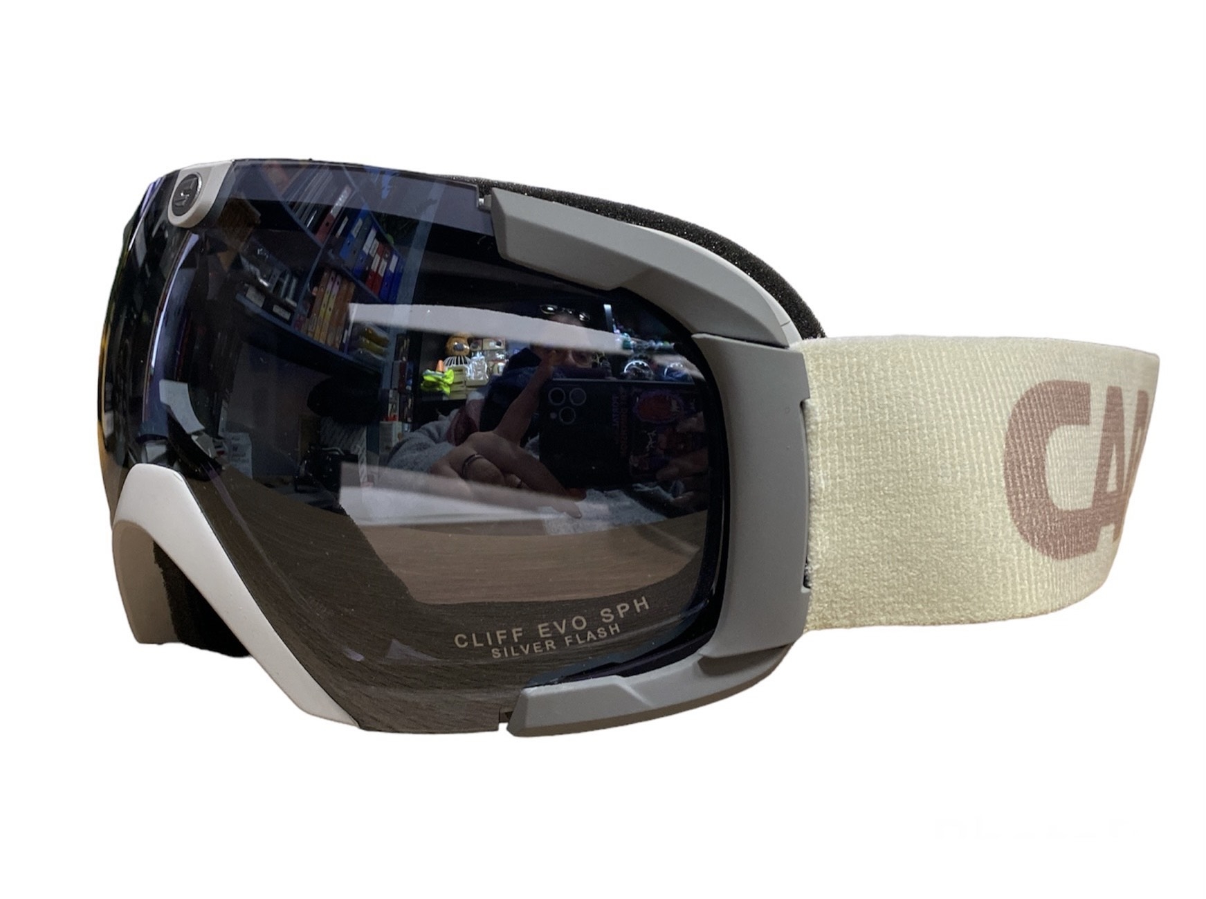 GOGLE CARRERA CLIFF EVO SPH WHITE MAT RACE SILVER FLASH