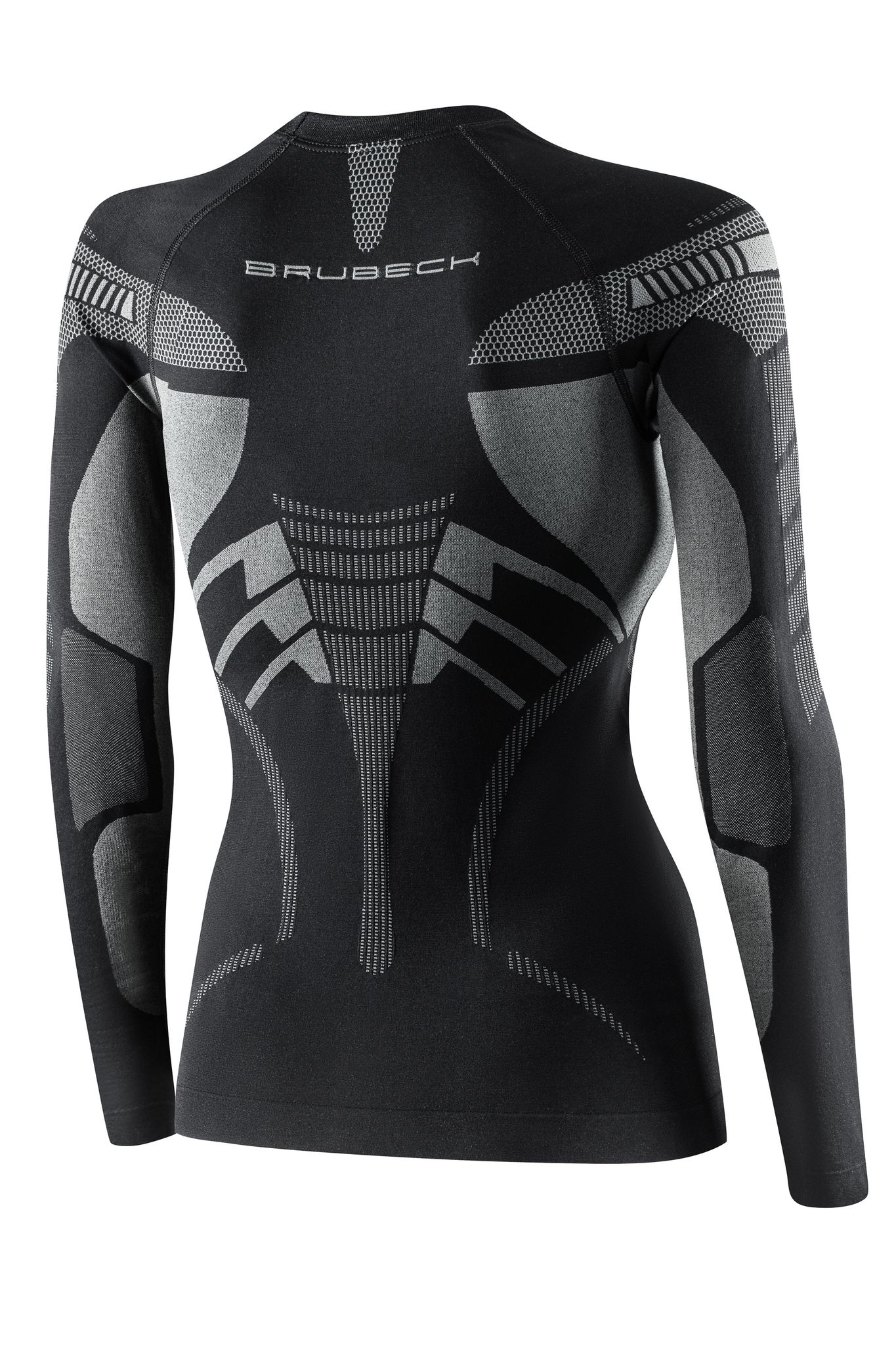 BLUZA TERMOAKTYWA DAMSKA BRUBECK DRY LS1569W GRAFIT/CZARNY