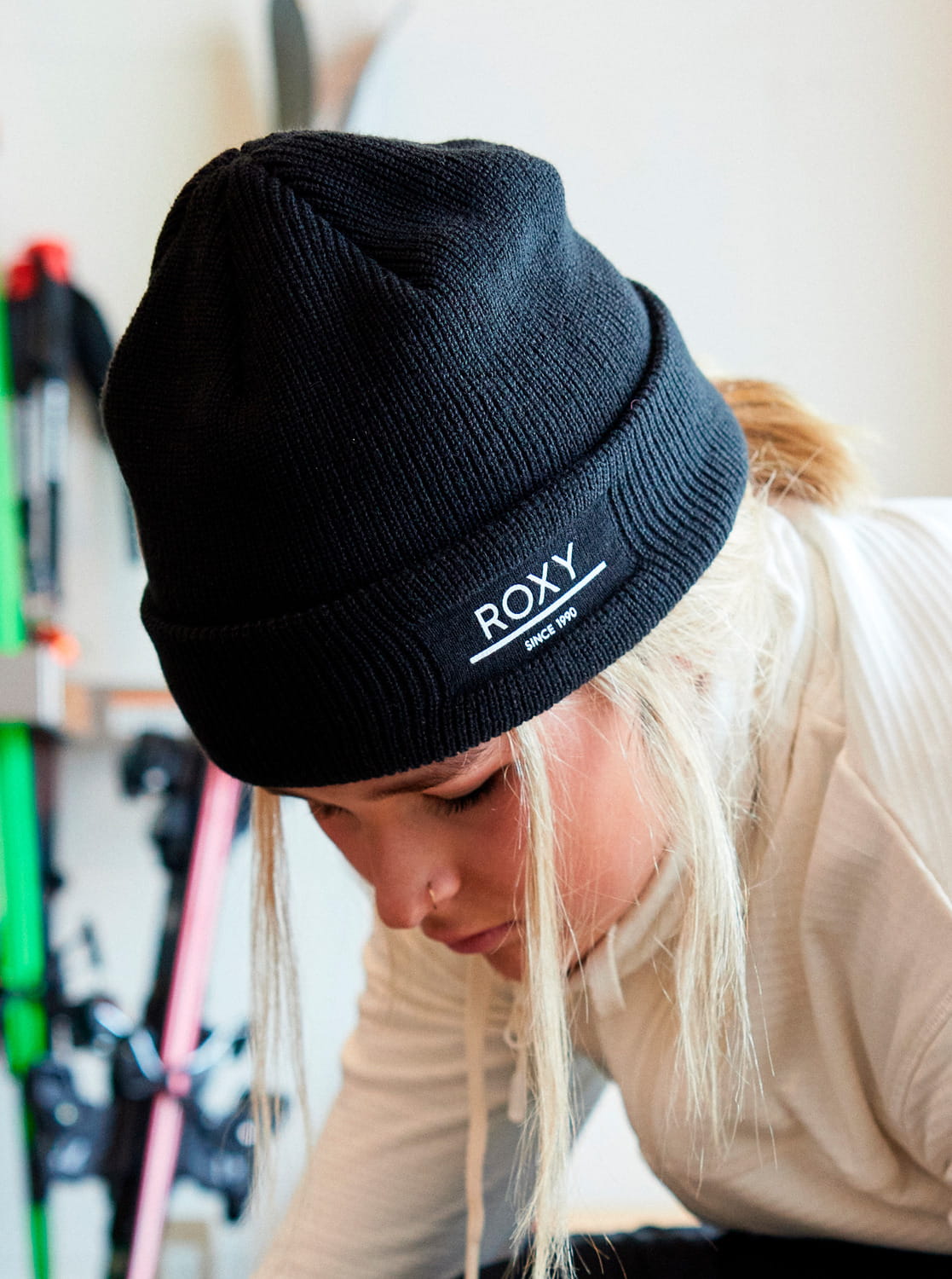 ROXY CIEPŁA SPORTOWA CZAPKA ZIMOWA DAMSKA MĘSKA MŁODZIEŻOWA FOLKER BEANIE