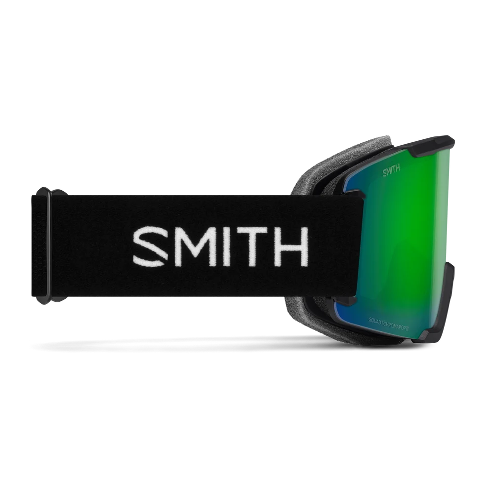 GOGLE SMITH SQUAD 2 BLACK CHROMAPOP SUN GREEN MIRROR + DODATKOWA SZYBA YELLOW 2027
