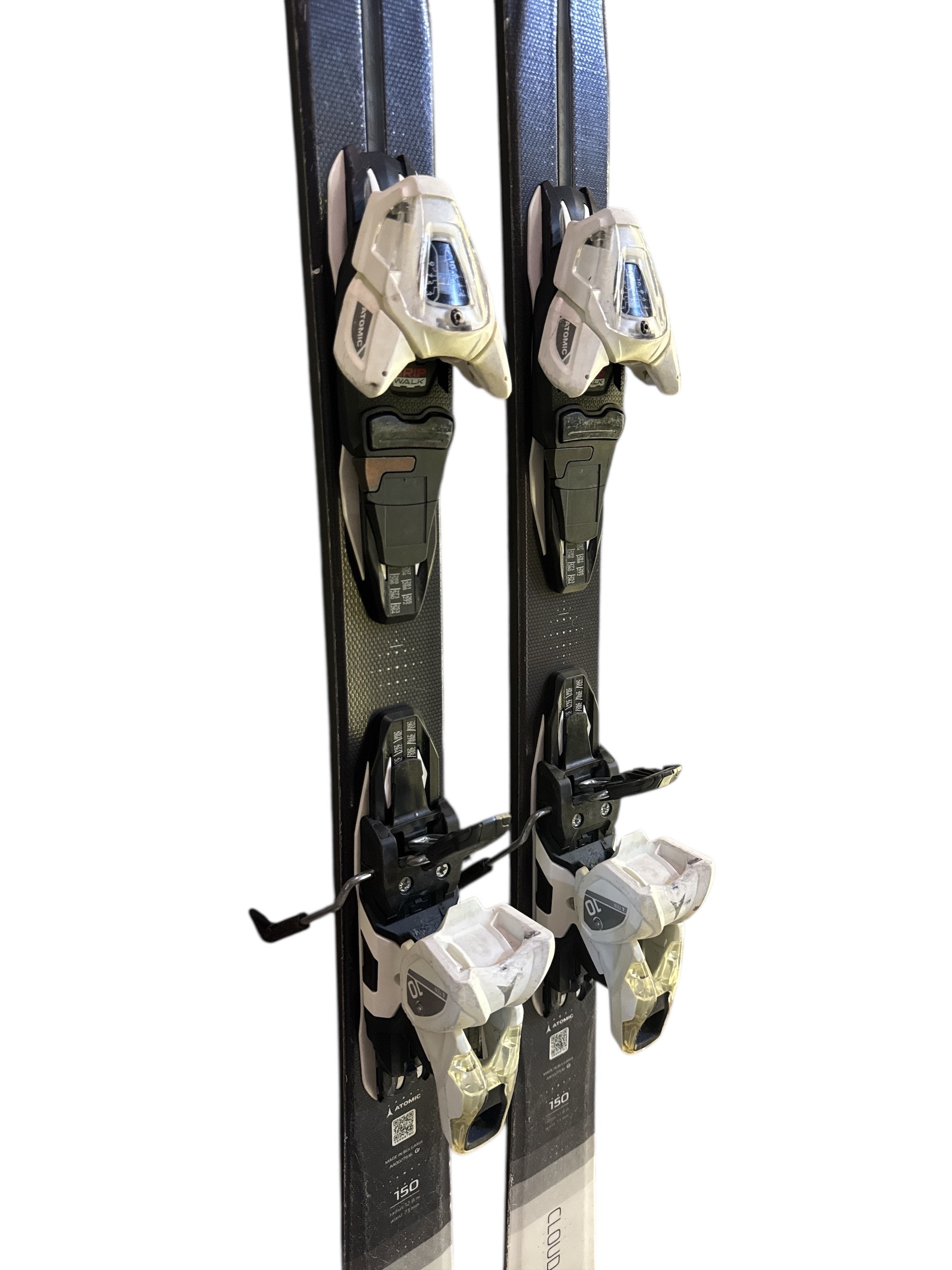 NARTY ATOMIC CLOUD LTD 150CM + WIĄZANIA ATOMIC L 10 UŻYWANE