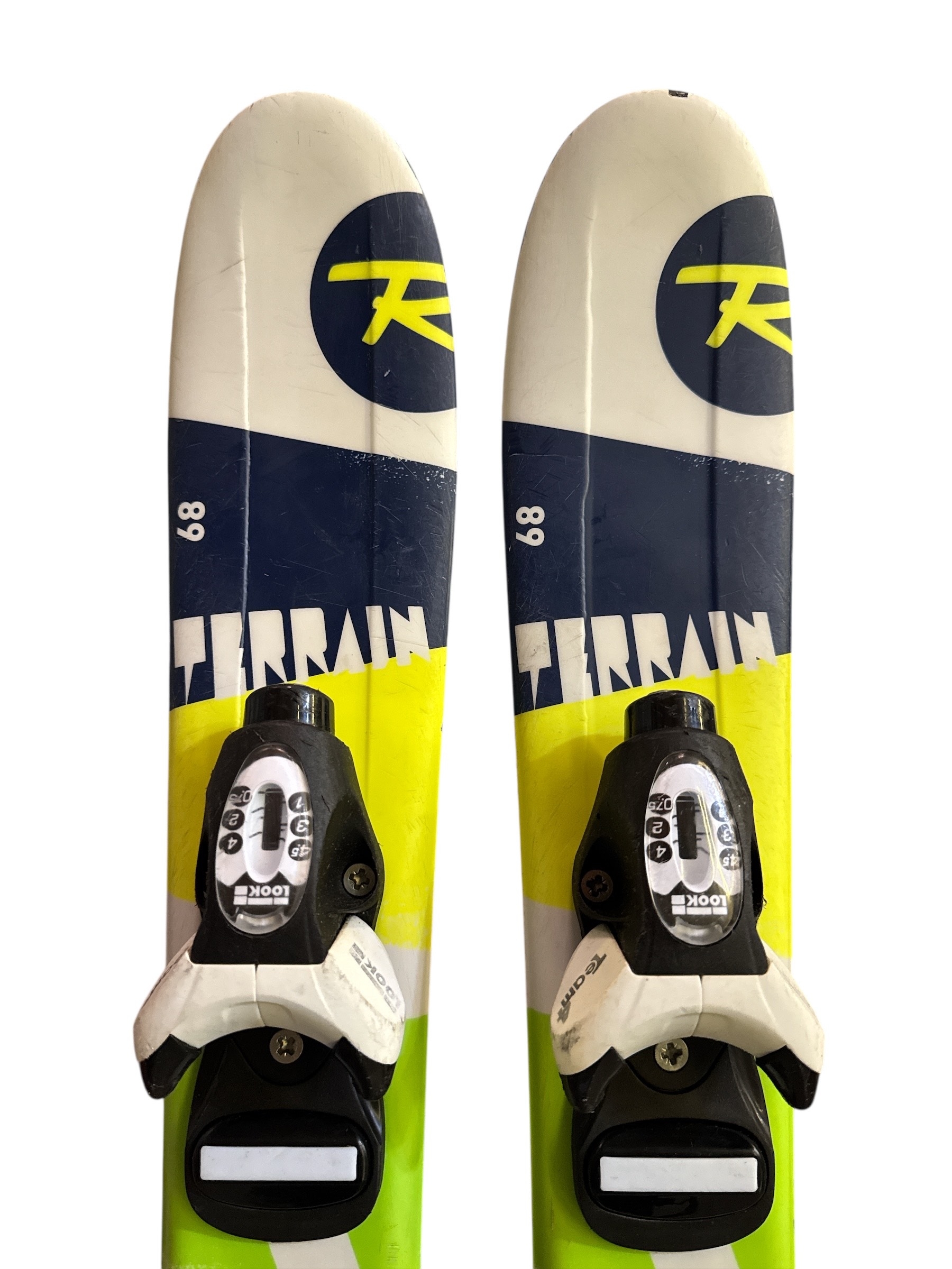 NARTY ROSSIGNOL TERRAIN 68CM + WIĄZANIA LOOK TEAM4 UŻYWANE