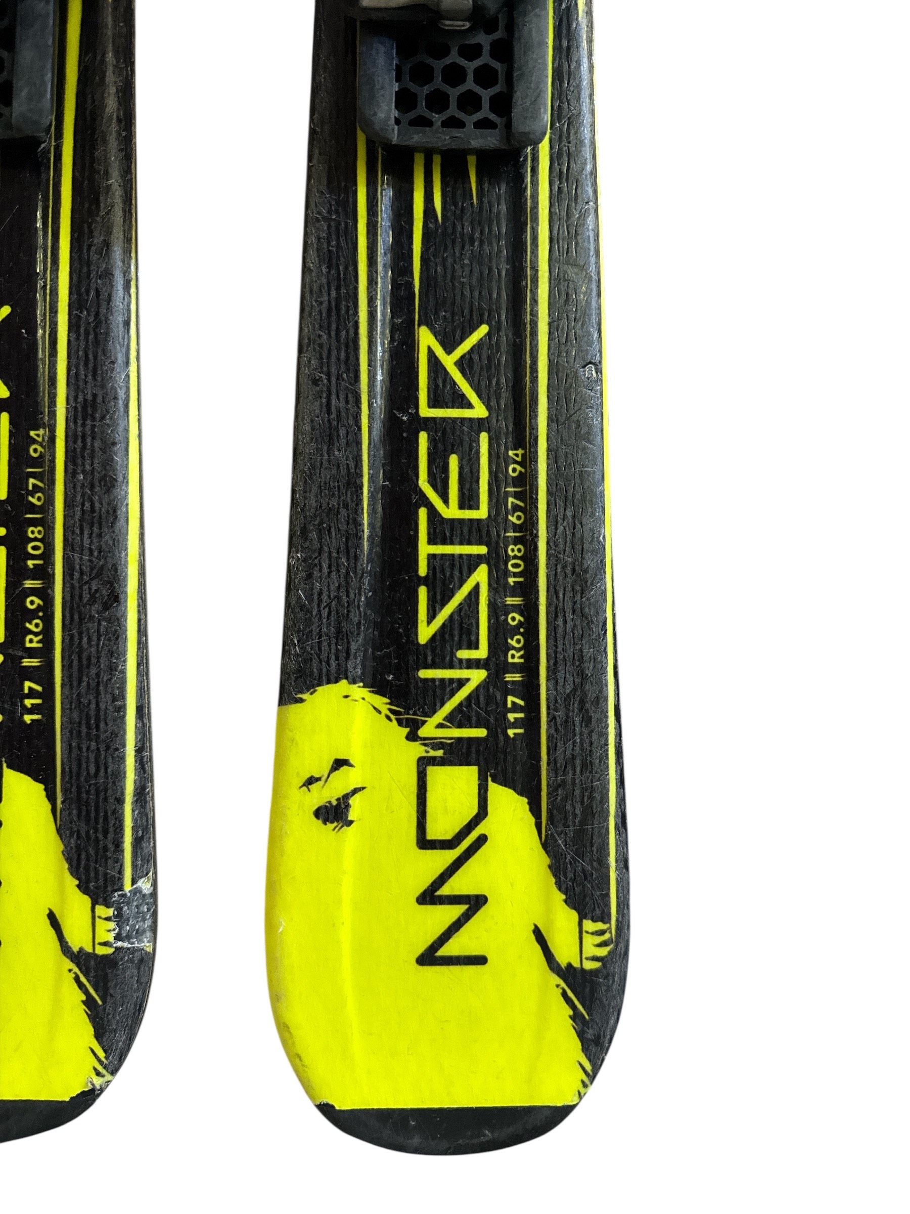 NARTY HEAD MONSTER 117CM + WIĄZANIA HEAD SLR 7.5 AC UŻYWANE