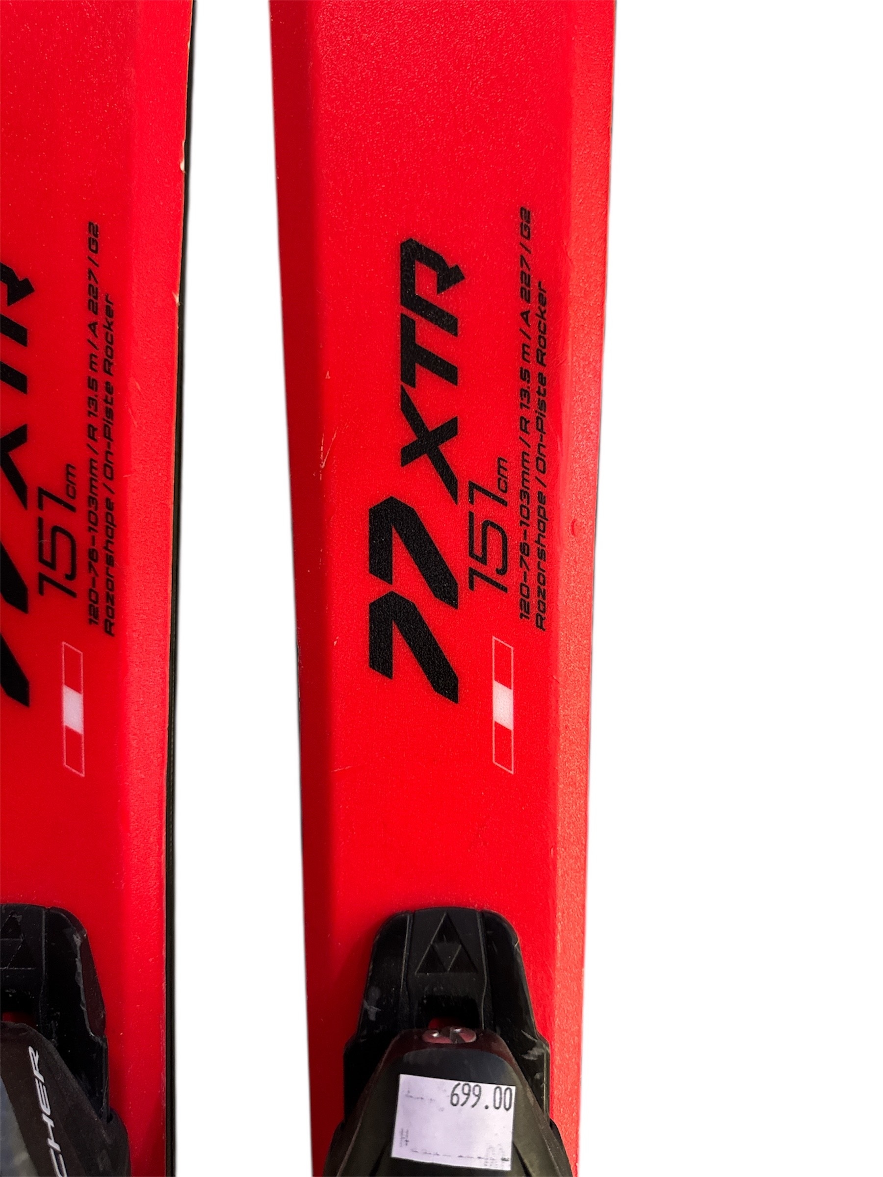 NARTY FISCHER RC ONE 77 XTR 151CM + WIĄZANIA FISCHER RS10 UŻYWANE