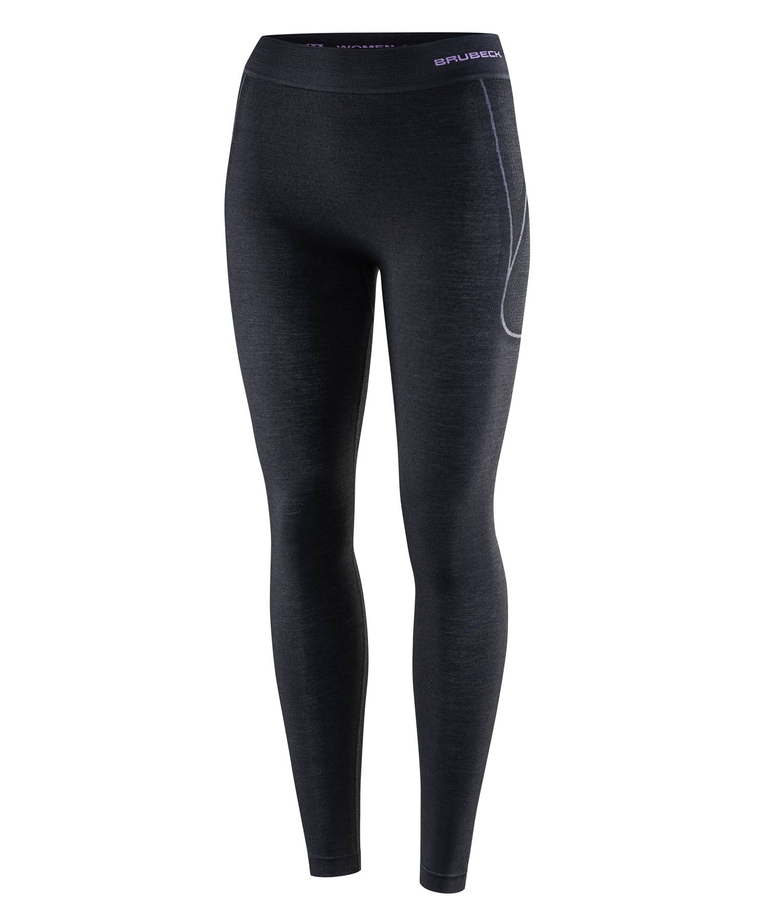 SPODNIE TERMOAKTYWNE DAMSKIE BRUBECK ACTIVE WOOL LE11700 CZARNY