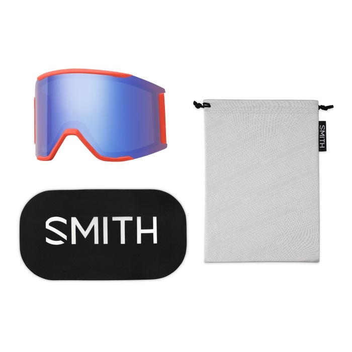 GOGLE SMITH SQUAD MAG POPPY CHROMAPOP SUN BLACK + DODATKOWA SZYBA CHROMAPOP STORM BLUE SENSOR MIRROR 2024