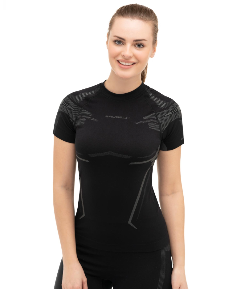KOSZULKA TERMOAKTYWNA DAMSKA BRUBECK DRY SS1369W CZARNY