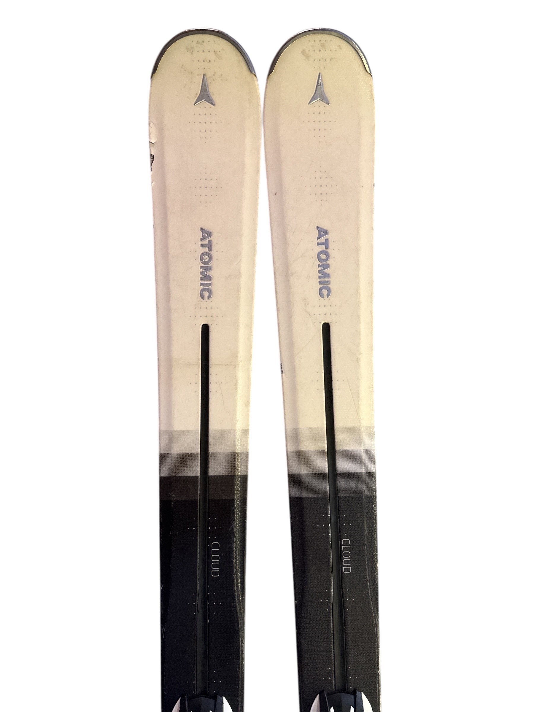 NARTY ATOMIC CLOUD LTD 150CM + WIĄZANIA ATOMIC L 10 UŻYWANE