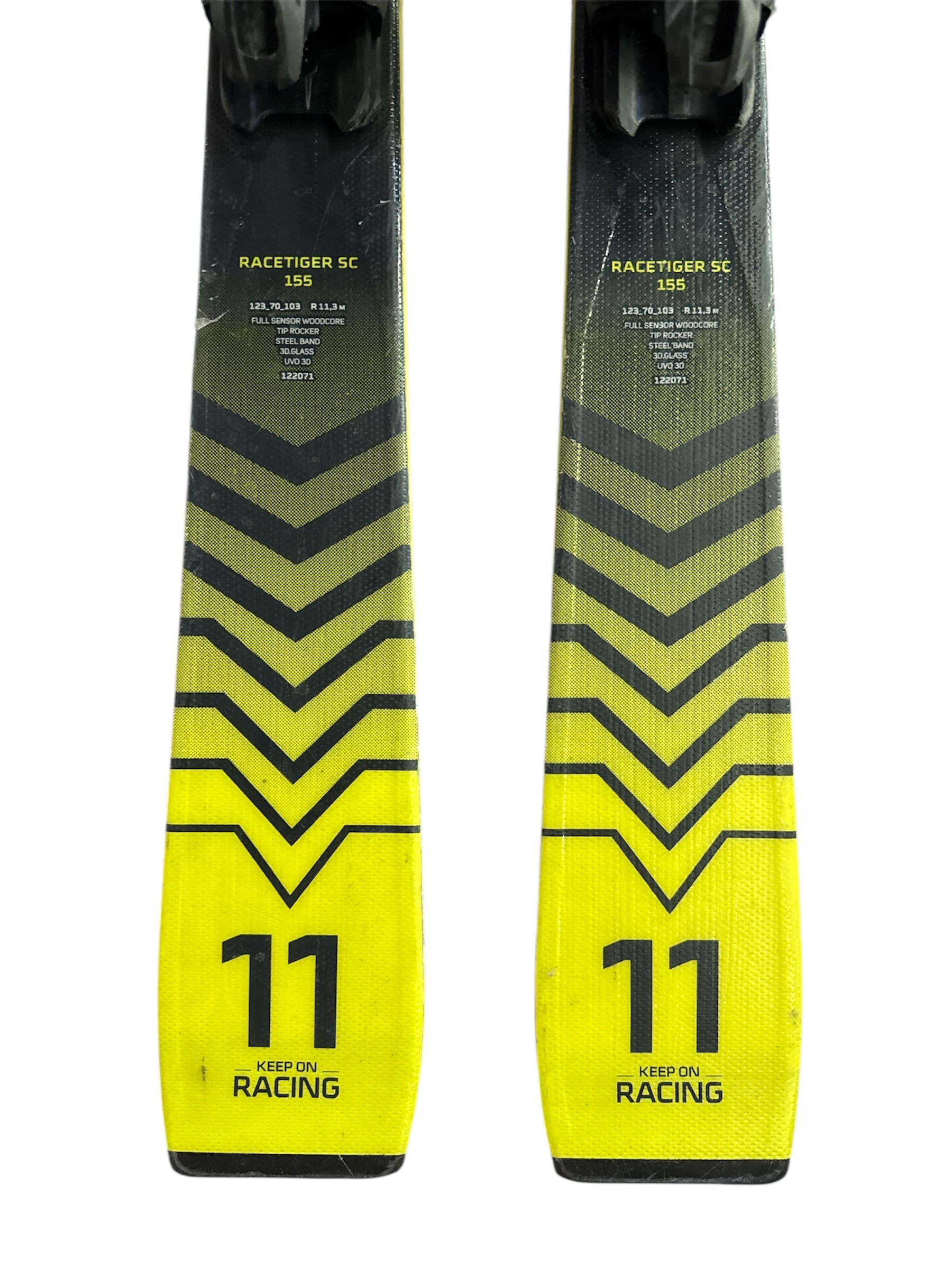 NARTY  VOLKL RACETIGER SC 155CM + WIĄZANIA MARKER MOTION GW UŻYWANE