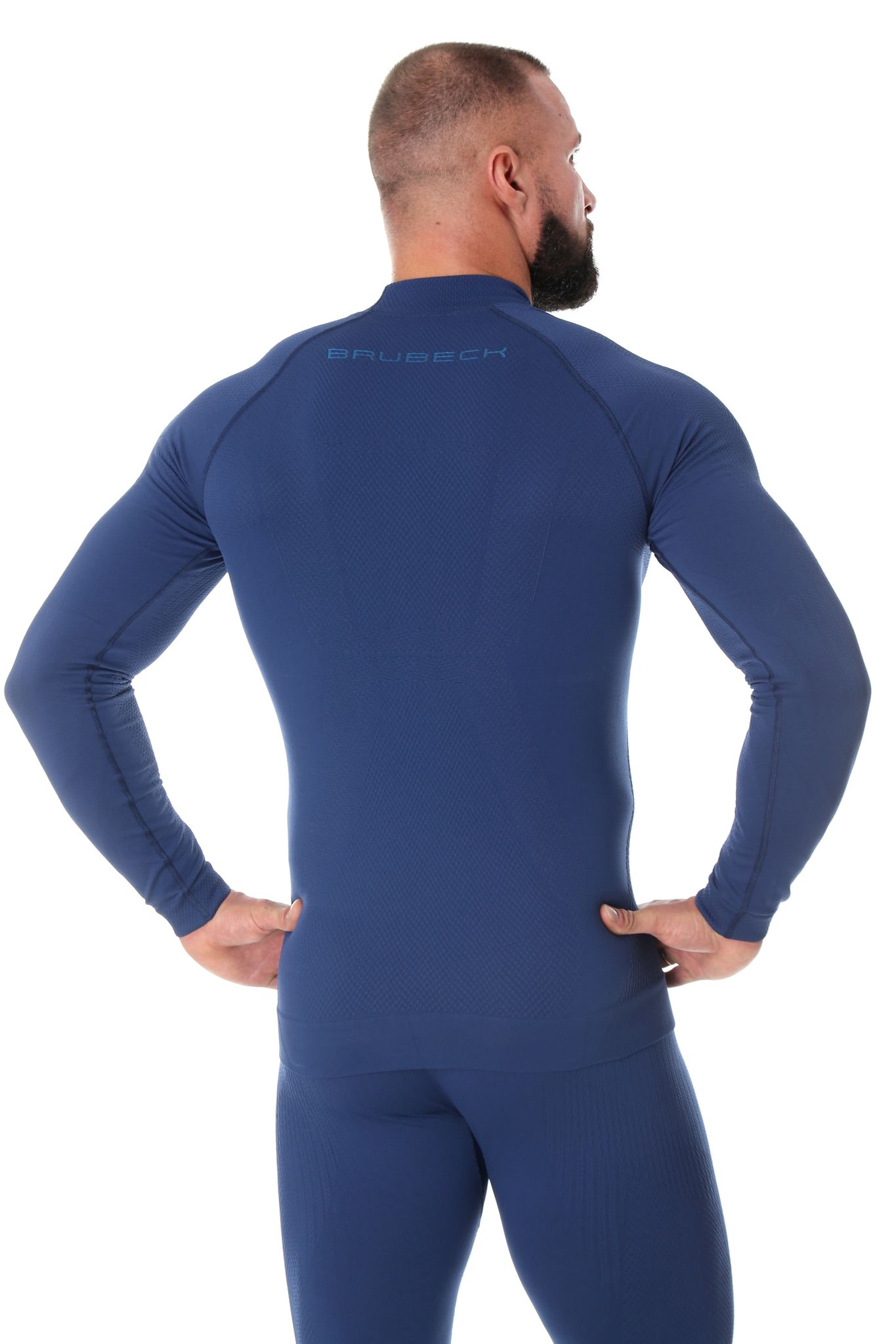 BLUZA TERMOAKTYWNA MĘSKA BRUBECK EXTREME THERMO CIEMNONIEBIESKI LS15290