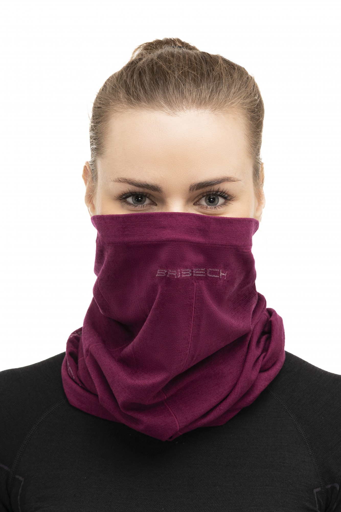 KOMIN WEŁNIANY TERMOAKTYWNY CHUSTA WIELOFUNKCYJNA BRUBECK ATHLETIC KM10350 ŚLIWKOWY