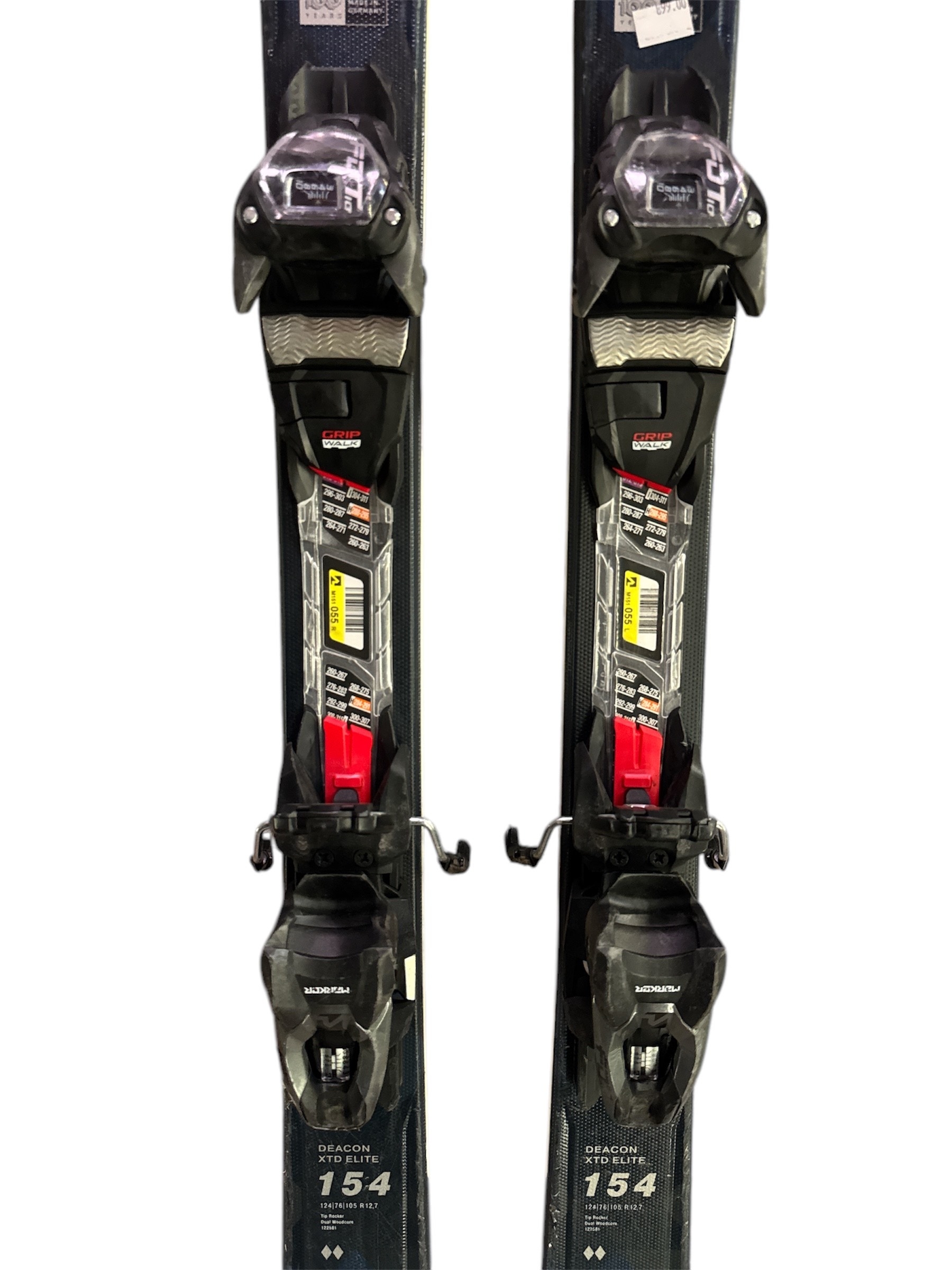 NARTY VÖLKL DEACON XTD ELITE 154CM + WIĄZANIA MARKER FDT 10 GW UŻYWANE