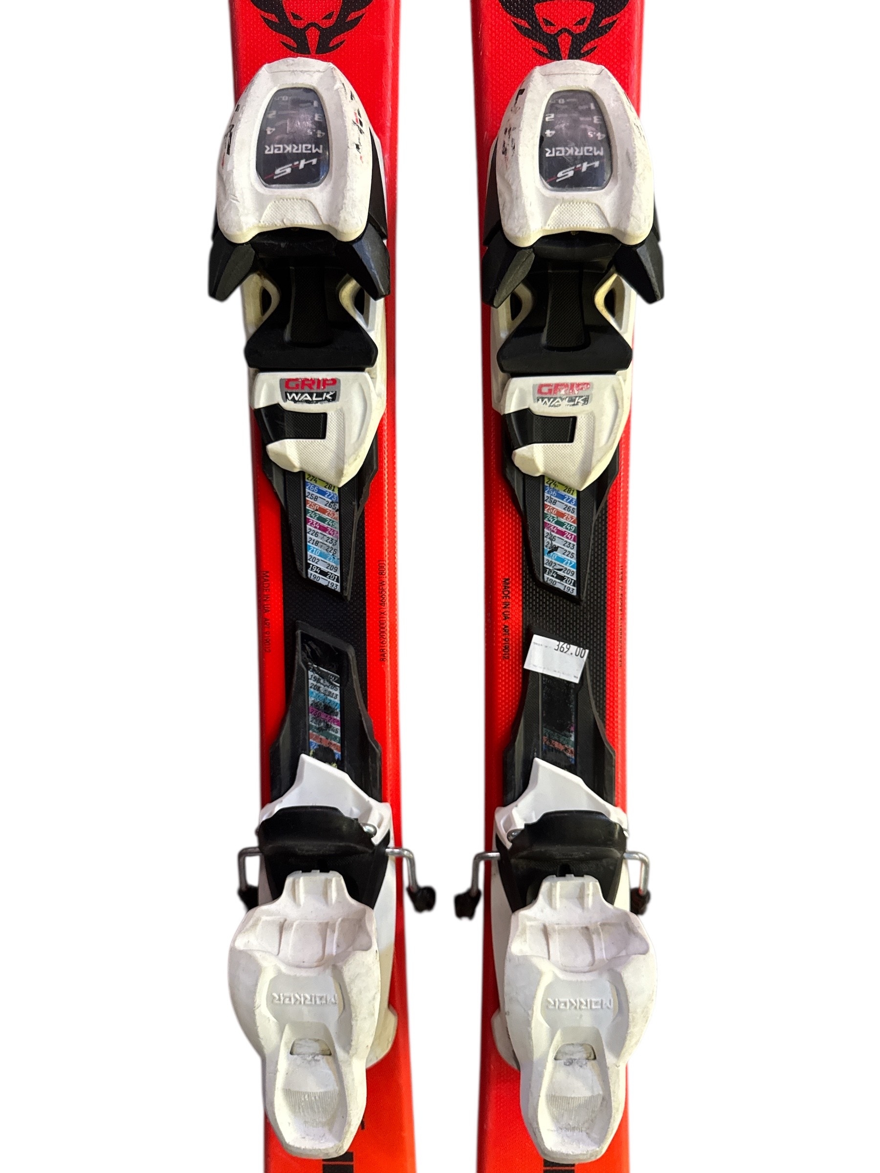 NARTY BLIZZARD FIREBIRD 110CM + WIĄZANIA MARKER 4.5 UŻYWANE