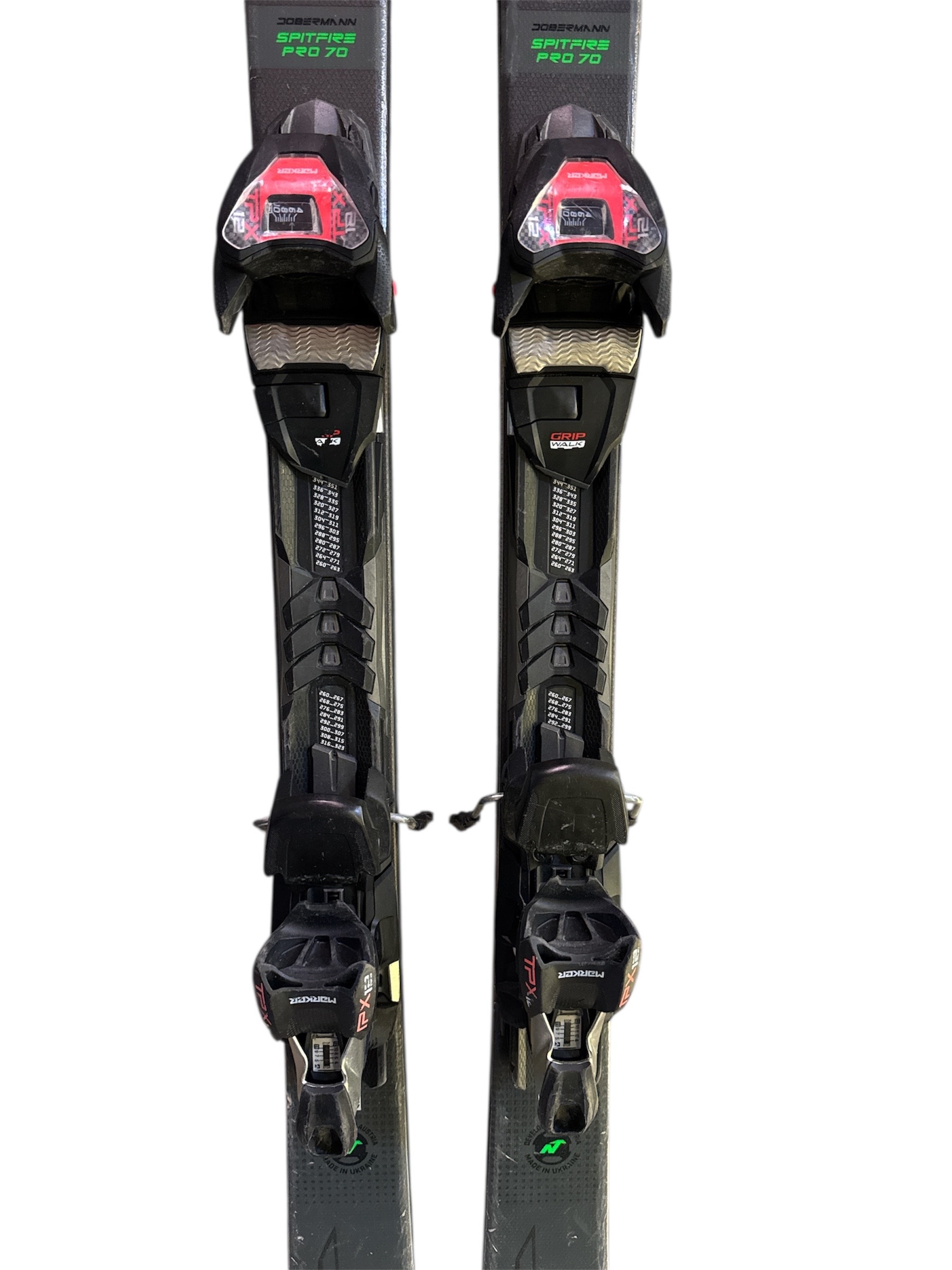 NARTY NORDICA DOBERMAN SPITFIRE PRO 70 155CM + WIĄZANIA MARKER TPX12 UŻYWANE