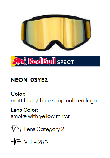 GOGLE RED BULL SPECT SKI GOGGLES NEON-03YE2