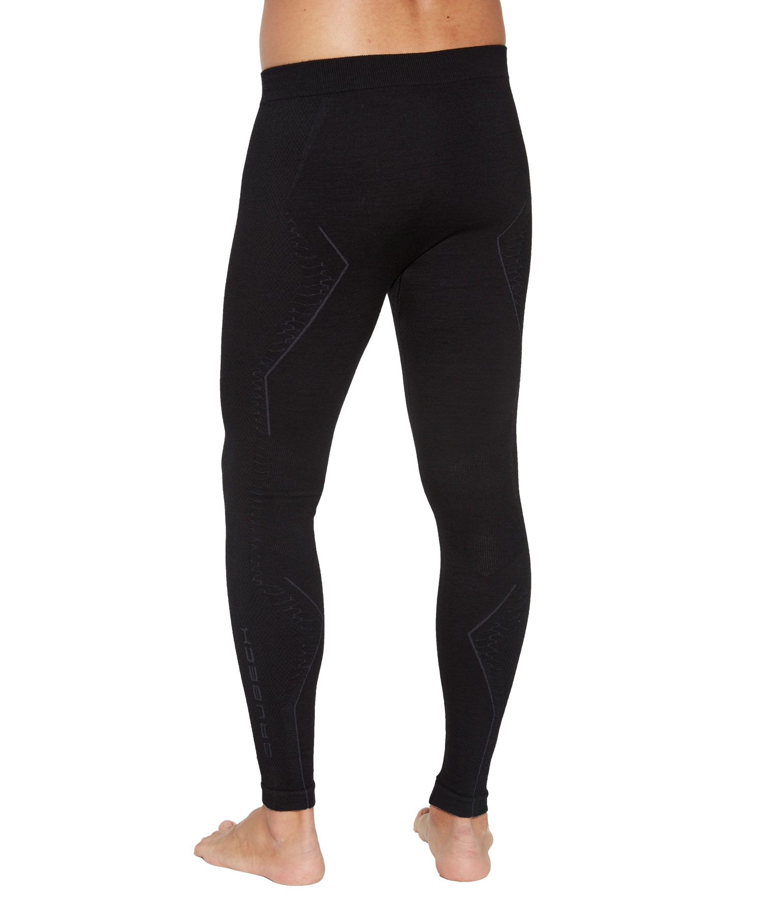 SPODNIE TERMOAKTYWNE MĘSKIE BRUBECK EXTREME MERINO WOOL CZARNY LE1352M