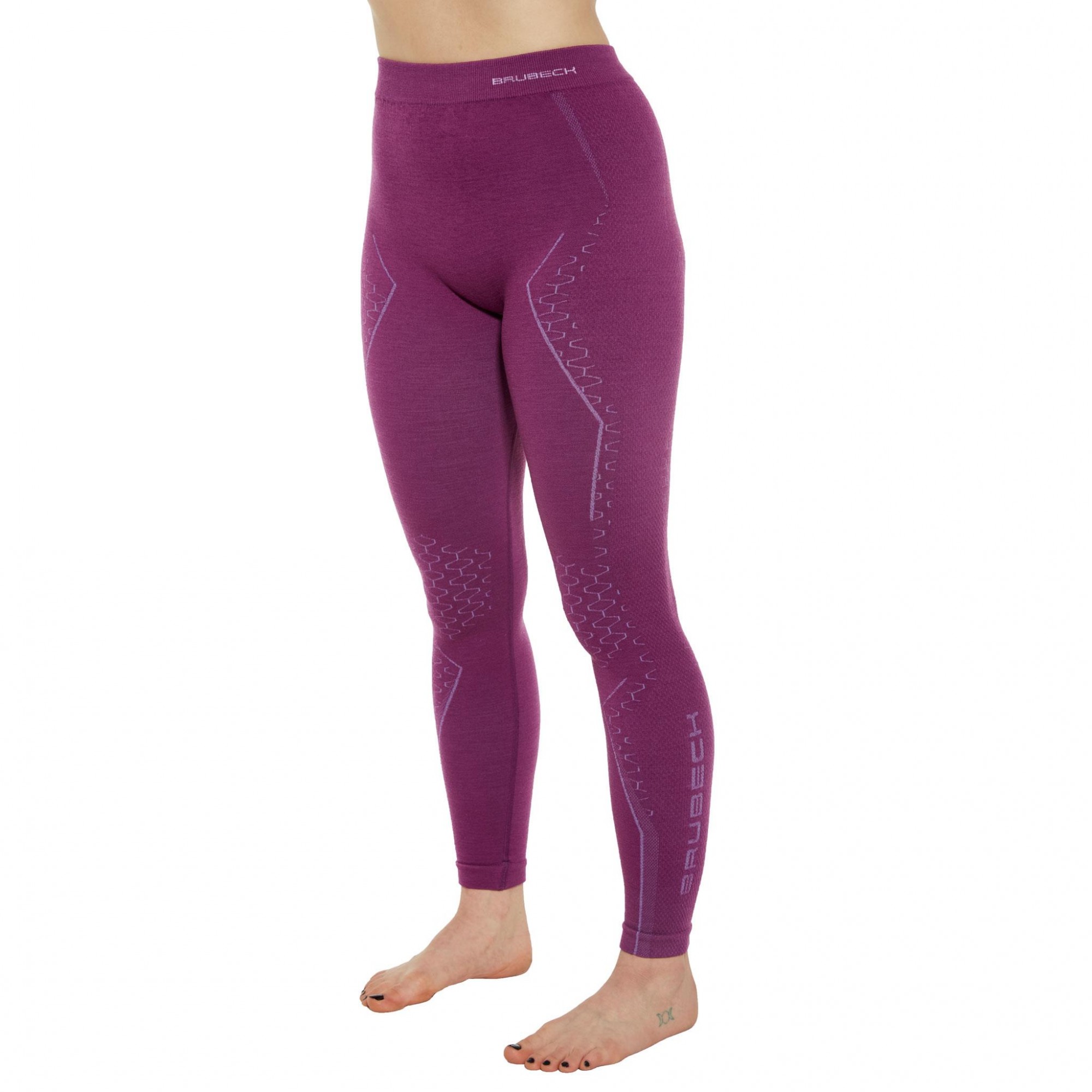 SPODNIE TERMOAKTYWNE DAMSKIE BRUBECK EXTREME MERINO WOOL LE1351W FUCHSIA