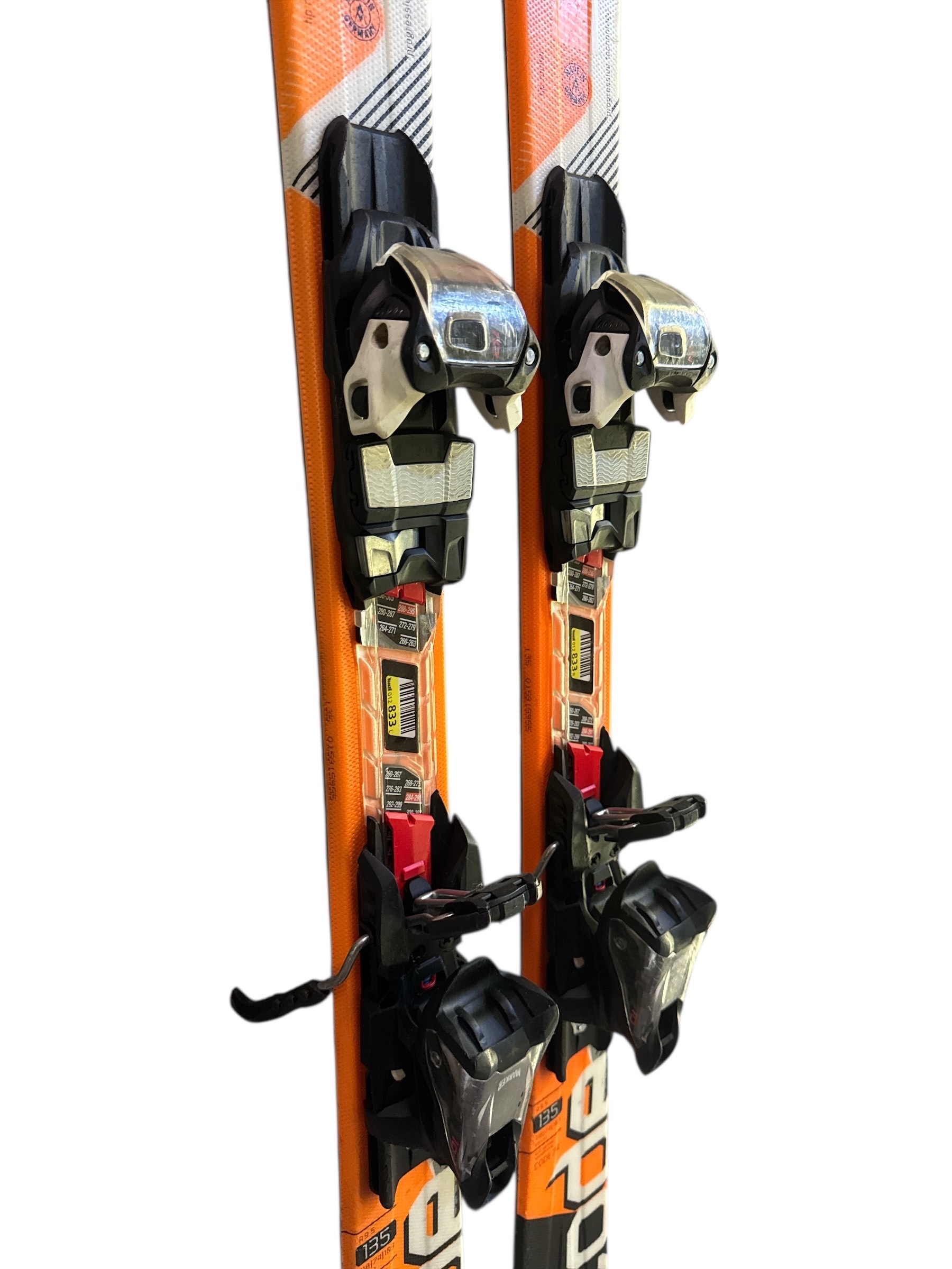 NARTY VÖLKL CODE 7.4 135CM + WIĄZANIA MARKER FDT 10 UŻYWANE