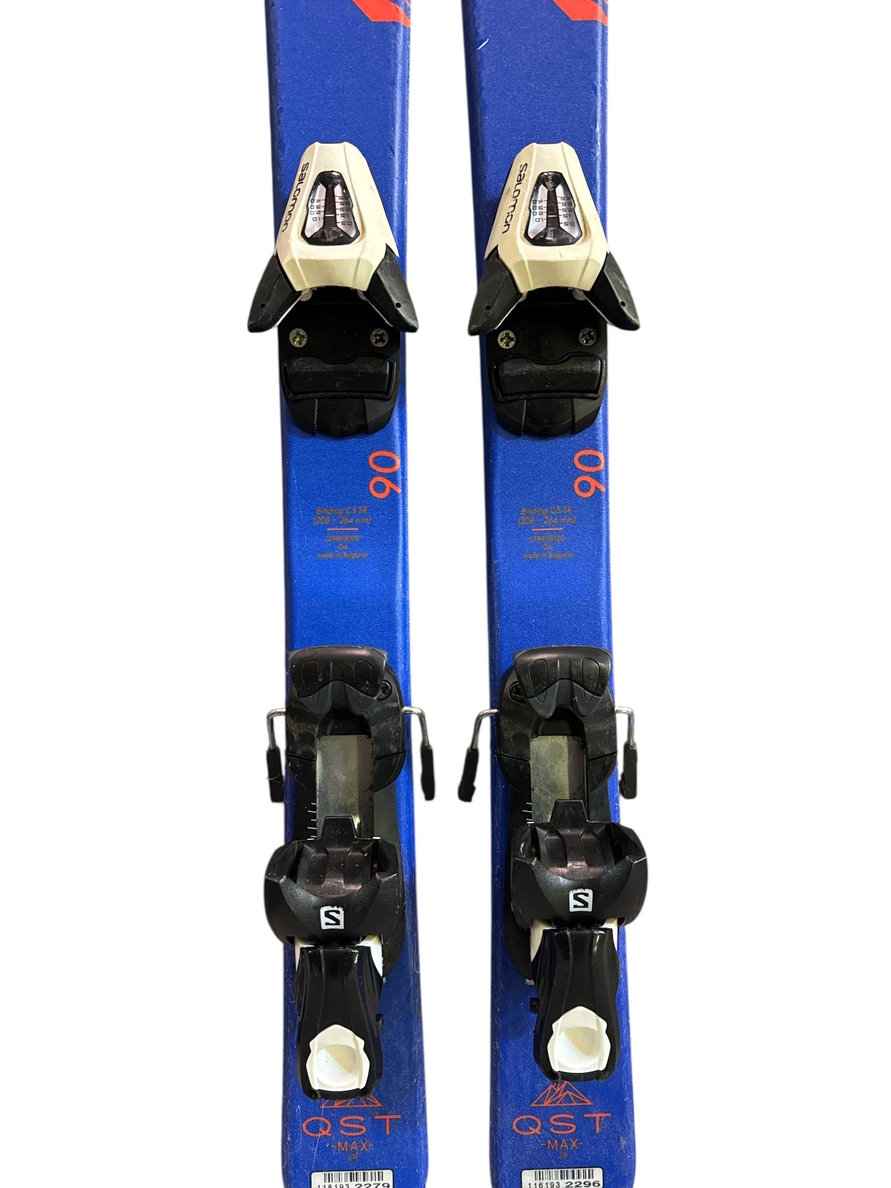 NARTY SALOMON QST MAX JR 90CM + WIĄZANIA SALOMON 5 UŻYWANE